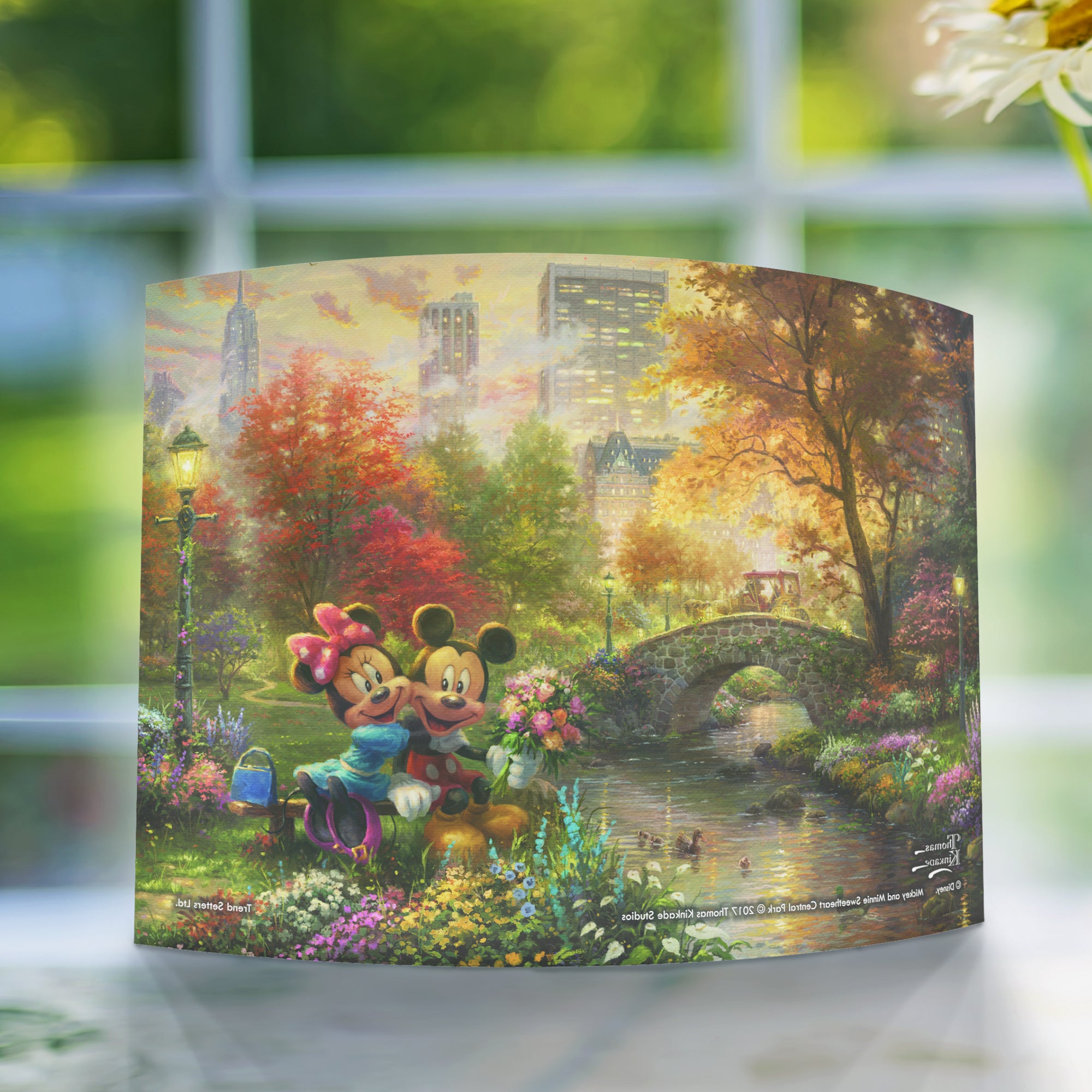 Disney (Mickey and Minnie Sweetheart Central Park) 10" x 7" Curved Acrylic Print ACP1007CUR307