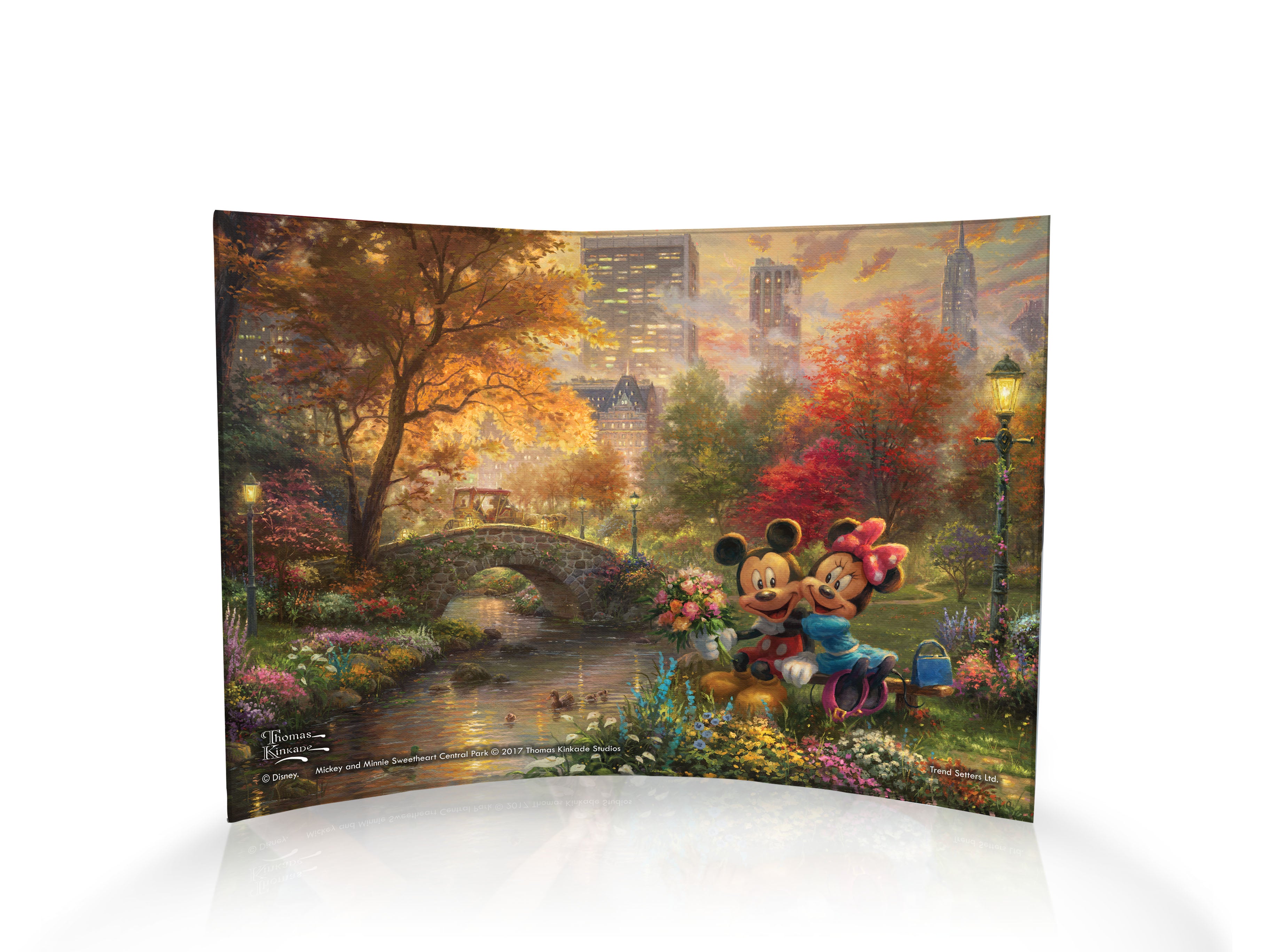 Disney (Mickey and Minnie Sweetheart Central Park) 10" x 7" Curved Acrylic Print ACP1007CUR307
