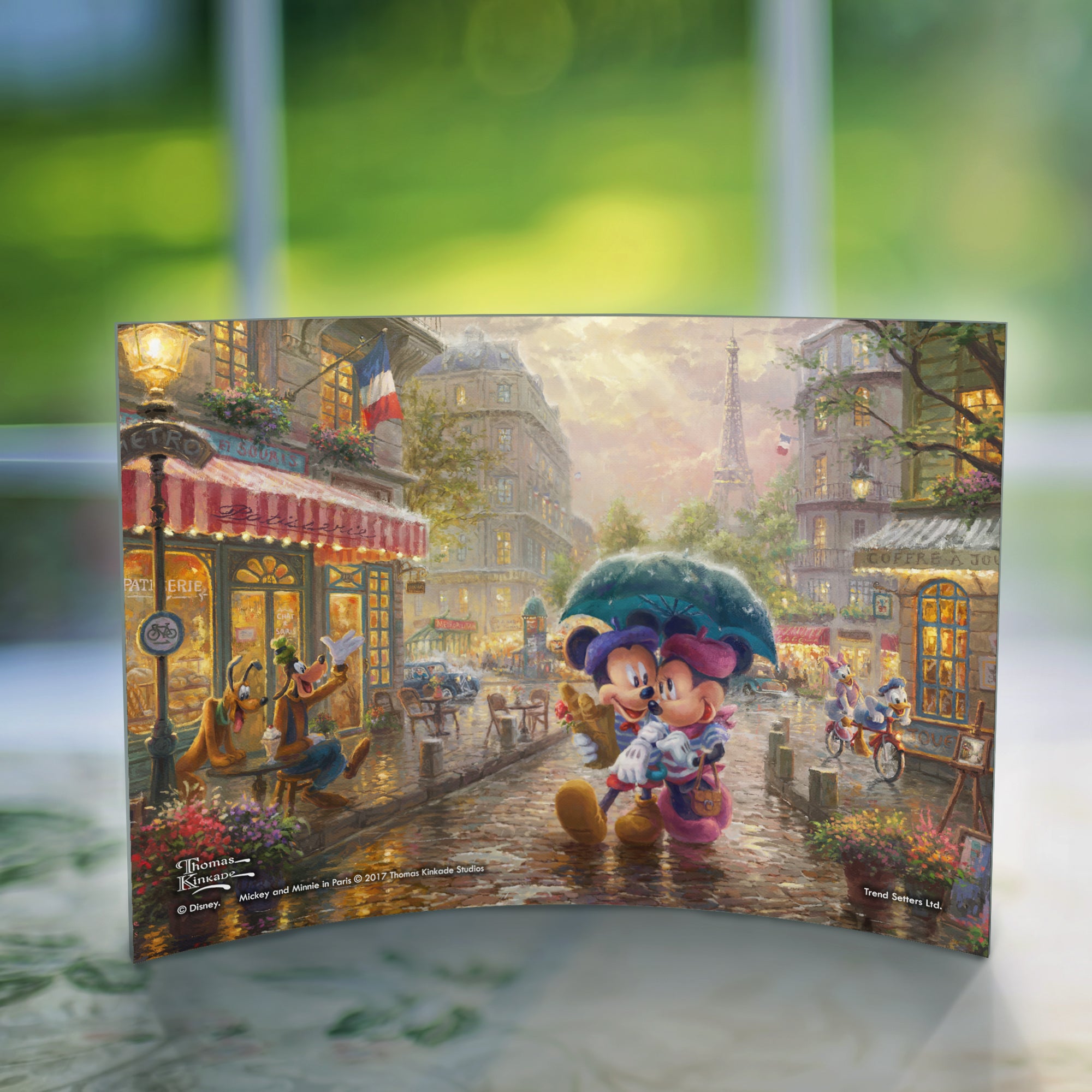 Disney (Mickey and Minnie in Paris) 10" x 7" Curved Acrylic Print ACP1007CUR308