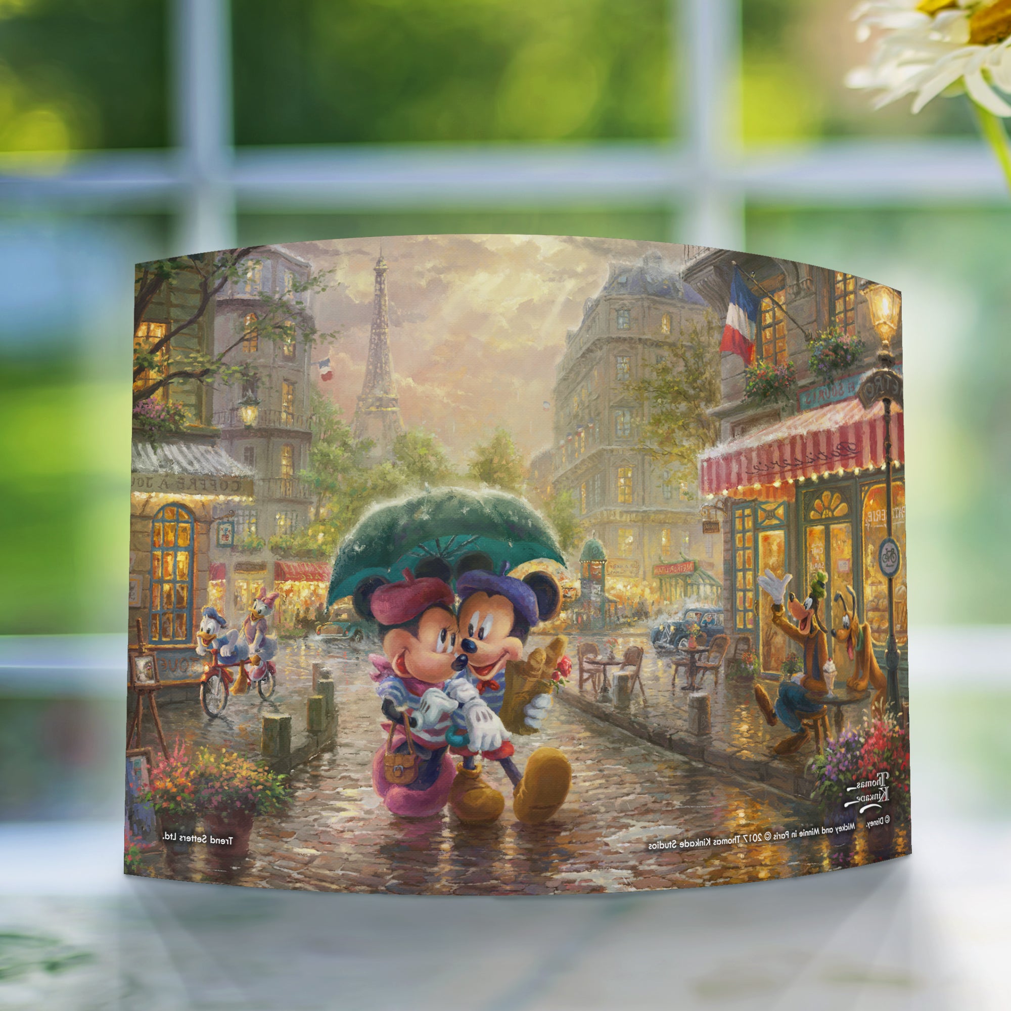 Disney (Mickey and Minnie in Paris) 10" x 7" Curved Acrylic Print ACP1007CUR308
