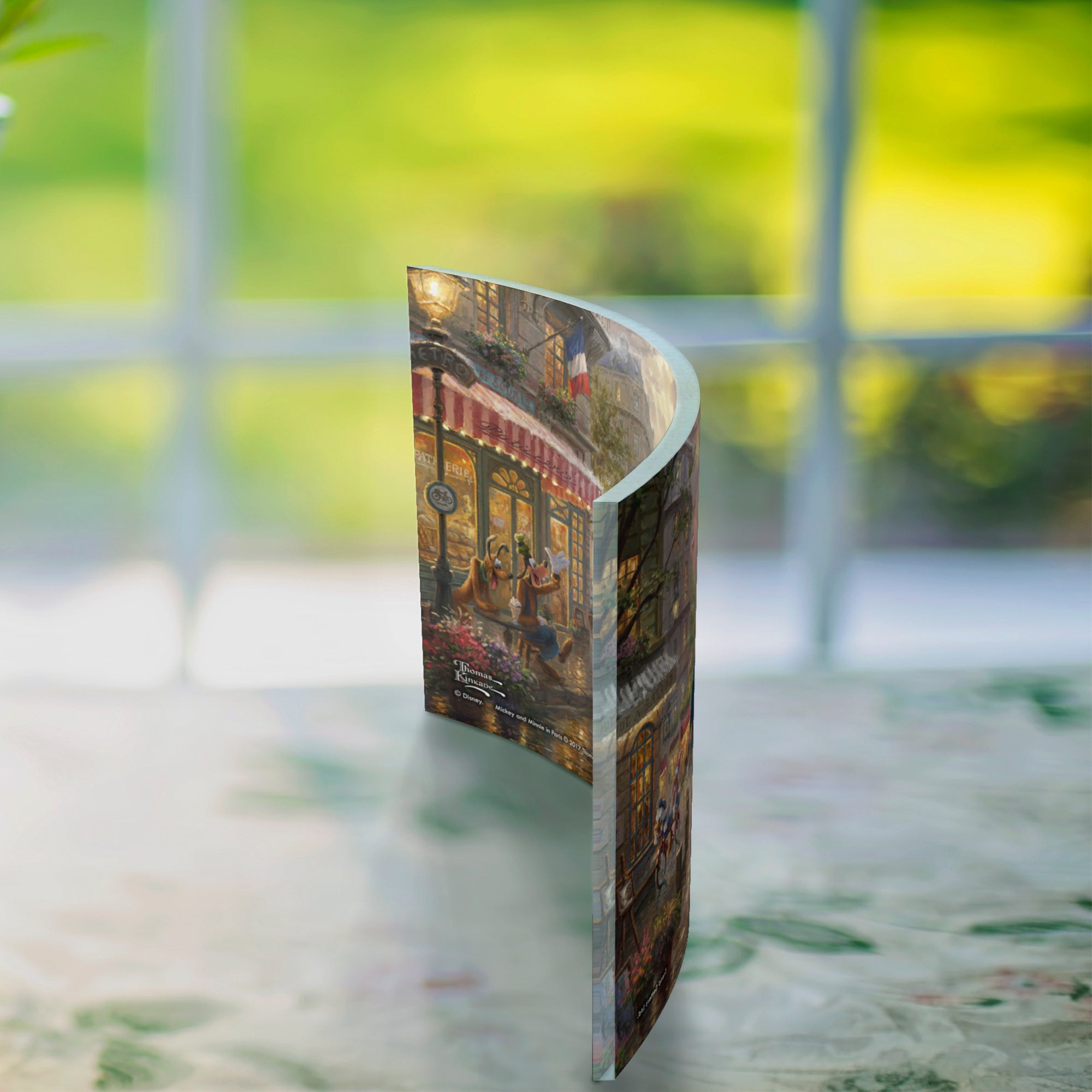 Disney (Mickey and Minnie in Paris) 10" x 7" Curved Acrylic Print ACP1007CUR308