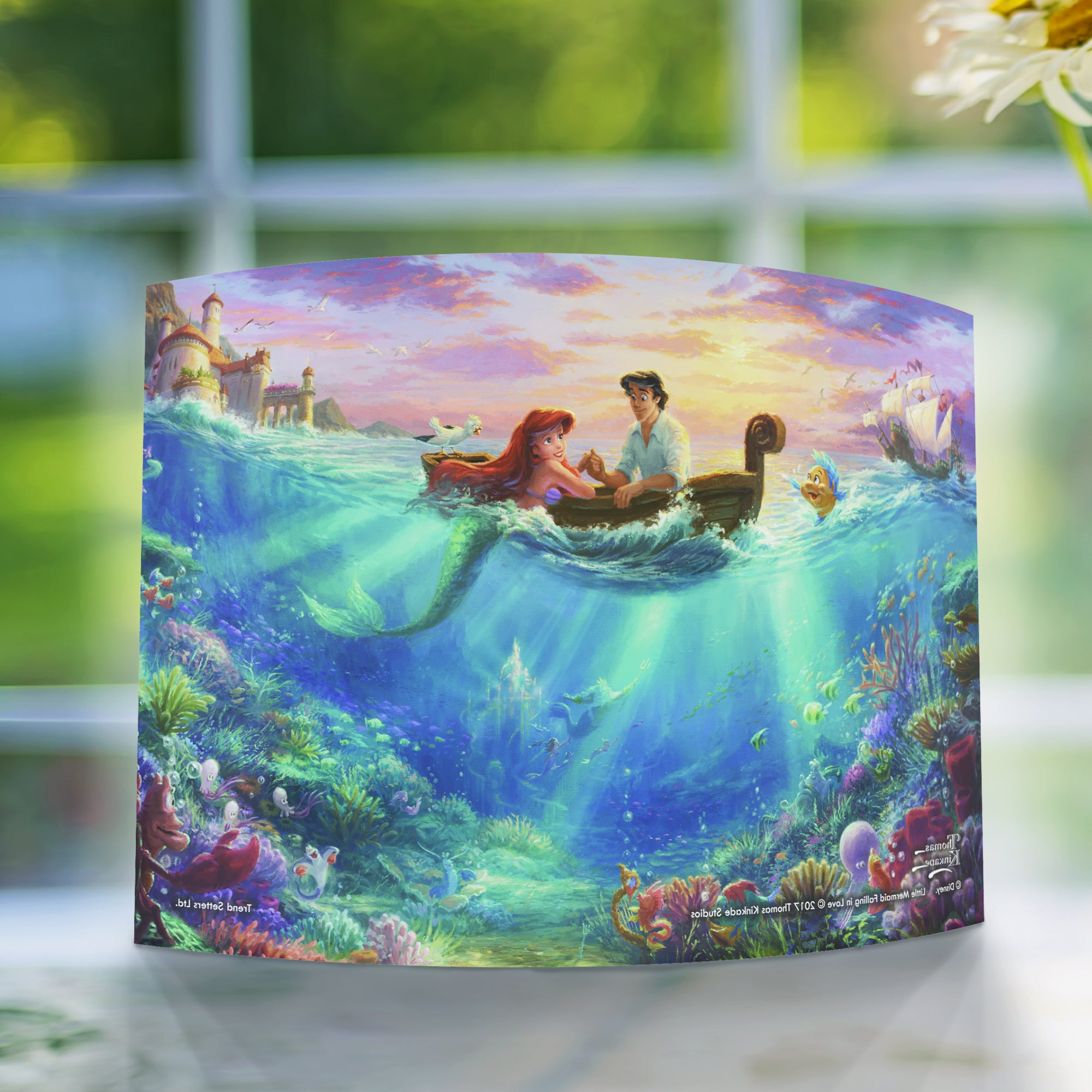 Disney (Little Mermaid Falling in Love) 10" x 7" Curved Acrylic Print ACP1007CUR309