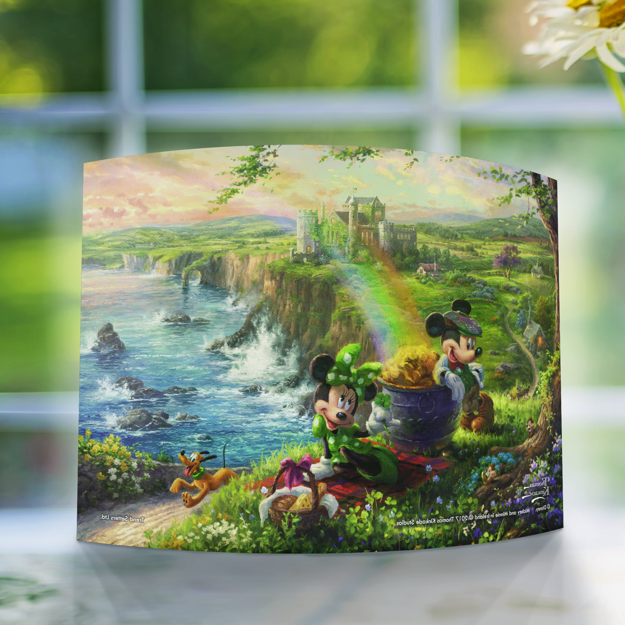 Disney (Mickey and Minnie in Ireland) 10" x 7" Curved Acrylic Print ACP1007CUR322