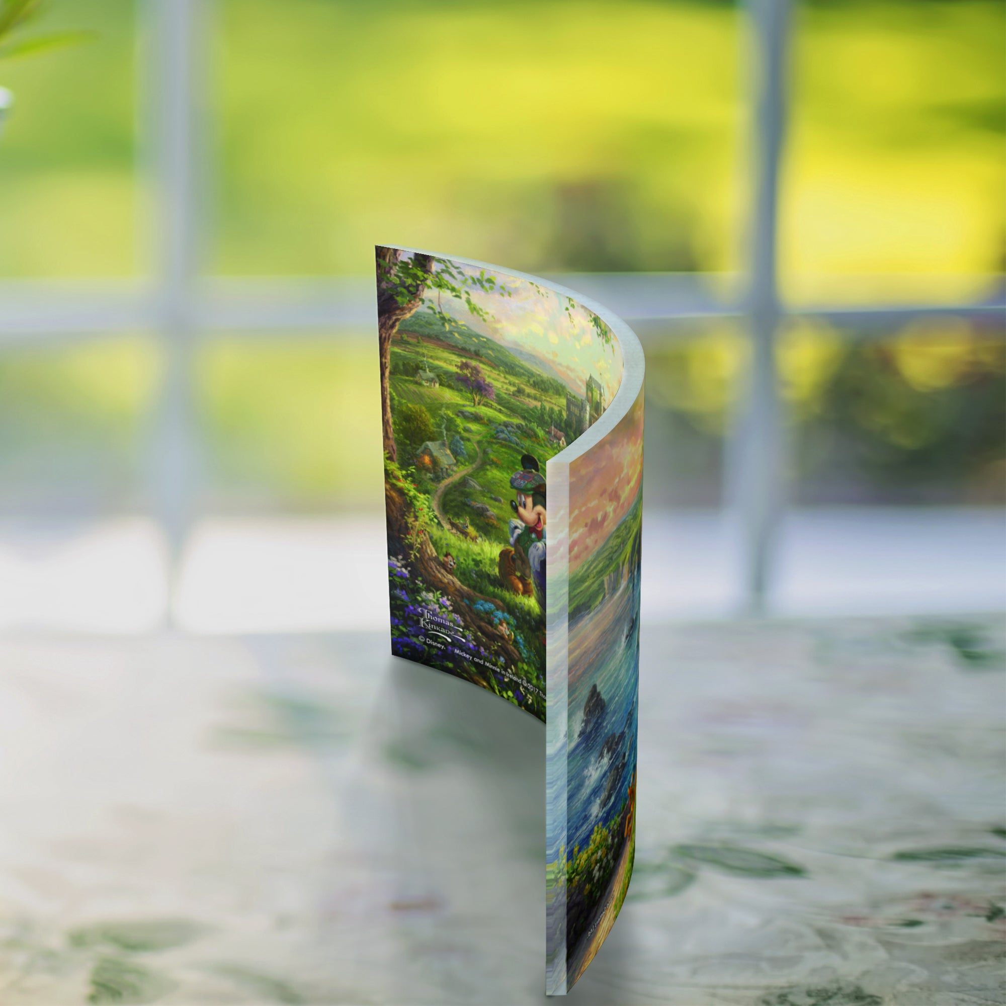 Disney (Mickey and Minnie in Ireland) 10" x 7" Curved Acrylic Print ACP1007CUR322