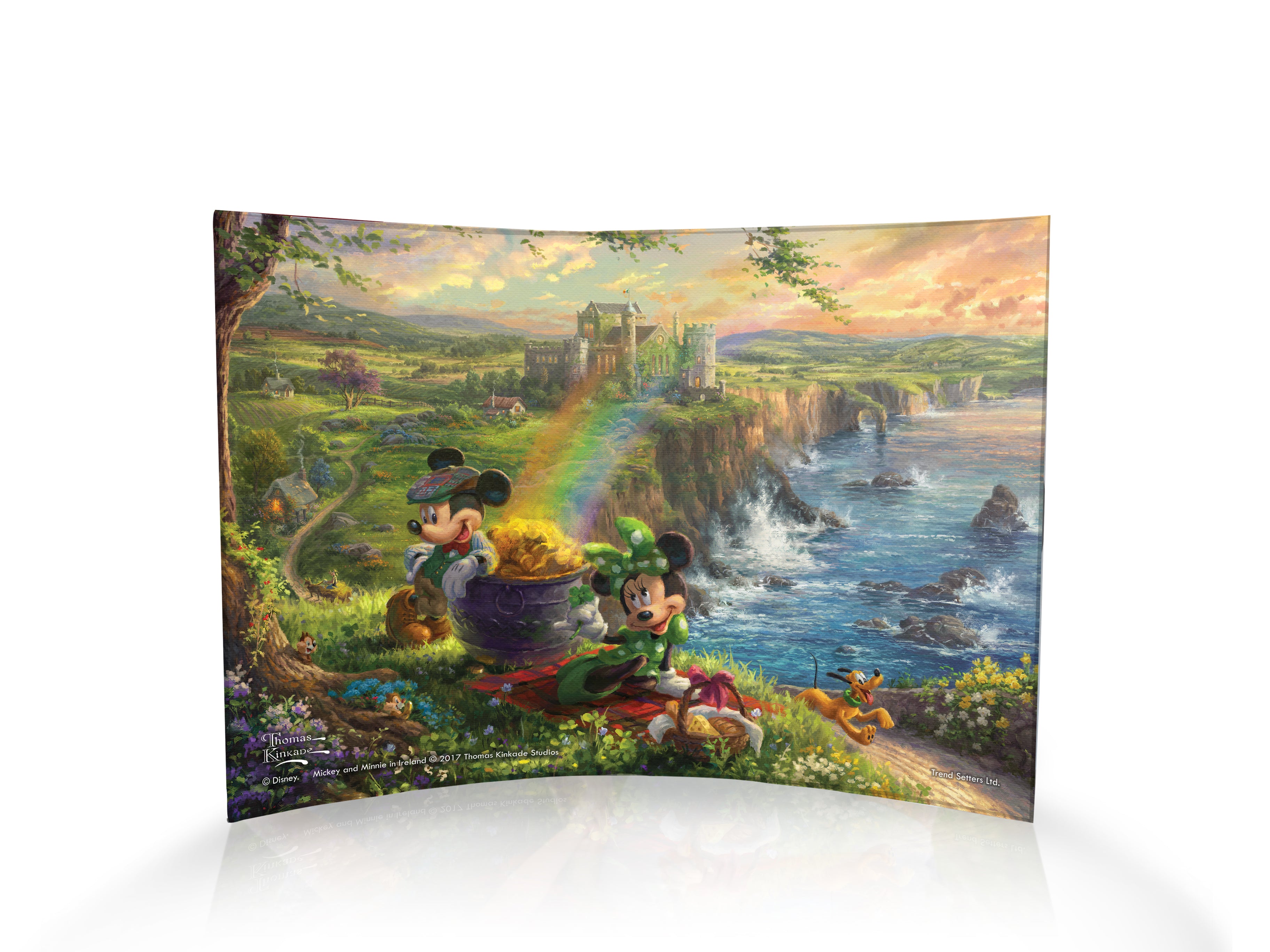 Disney (Mickey and Minnie in Ireland) 10" x 7" Curved Acrylic Print ACP1007CUR322