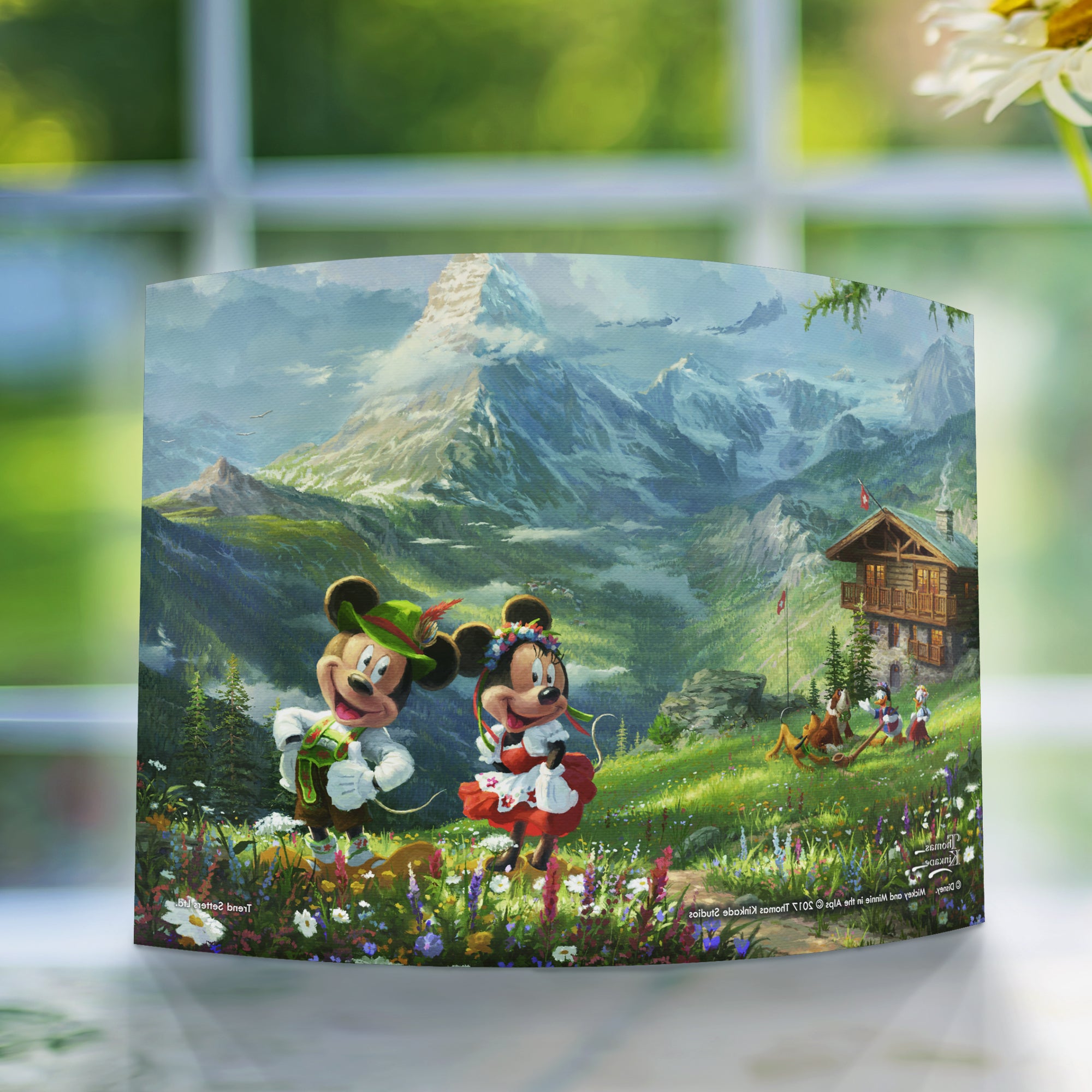 Disney (Mickey and Minnie in the Alps) 10" x 7" Curved Acrylic Print ACP1007CUR325