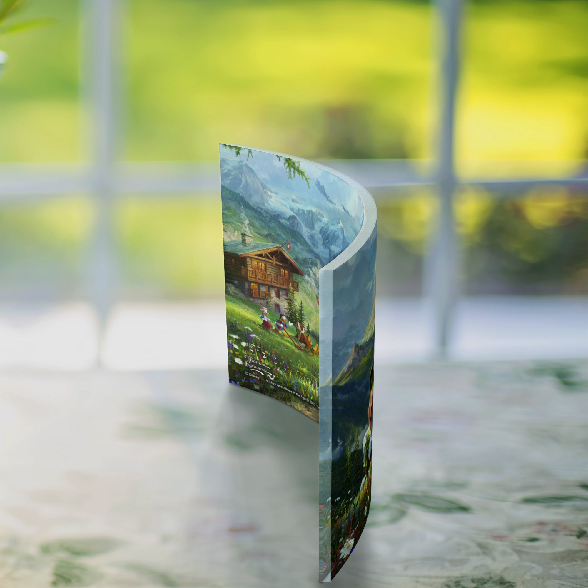 Disney (Mickey and Minnie in the Alps) 10" x 7" Curved Acrylic Print ACP1007CUR325