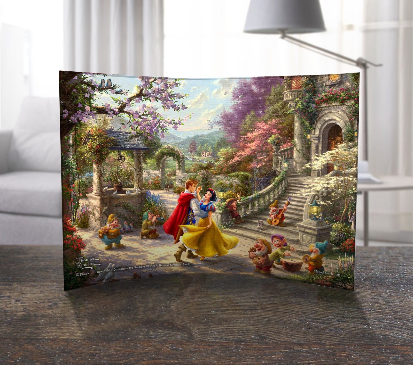 Disney (Snow White Dancing in the Sunlight) 10" x 7" Curved Acrylic Print ACP1007CUR331