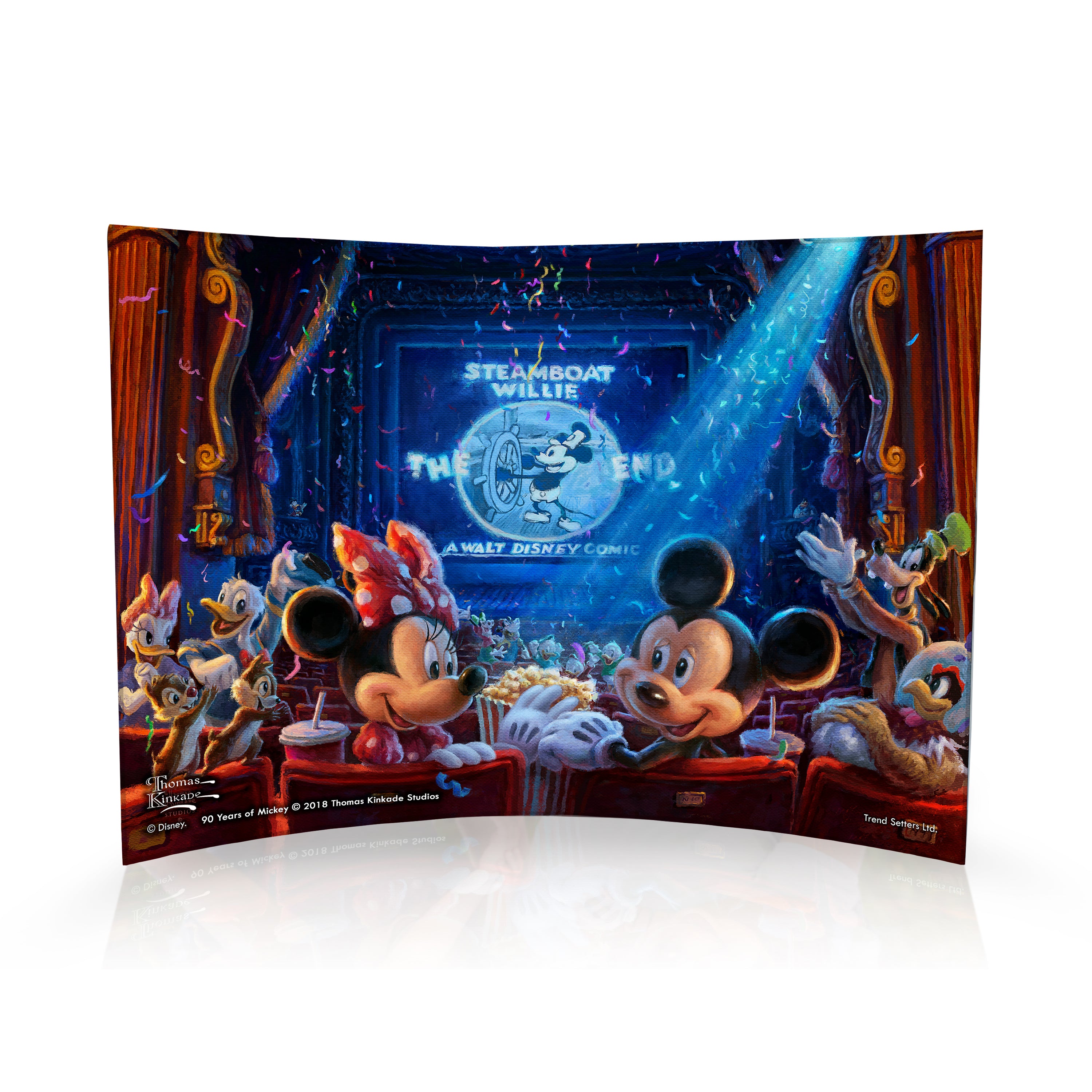 Disney (90 Years of Mickey Mouse) 10" x 7" Curved Acrylic Print ACP1007CUR333