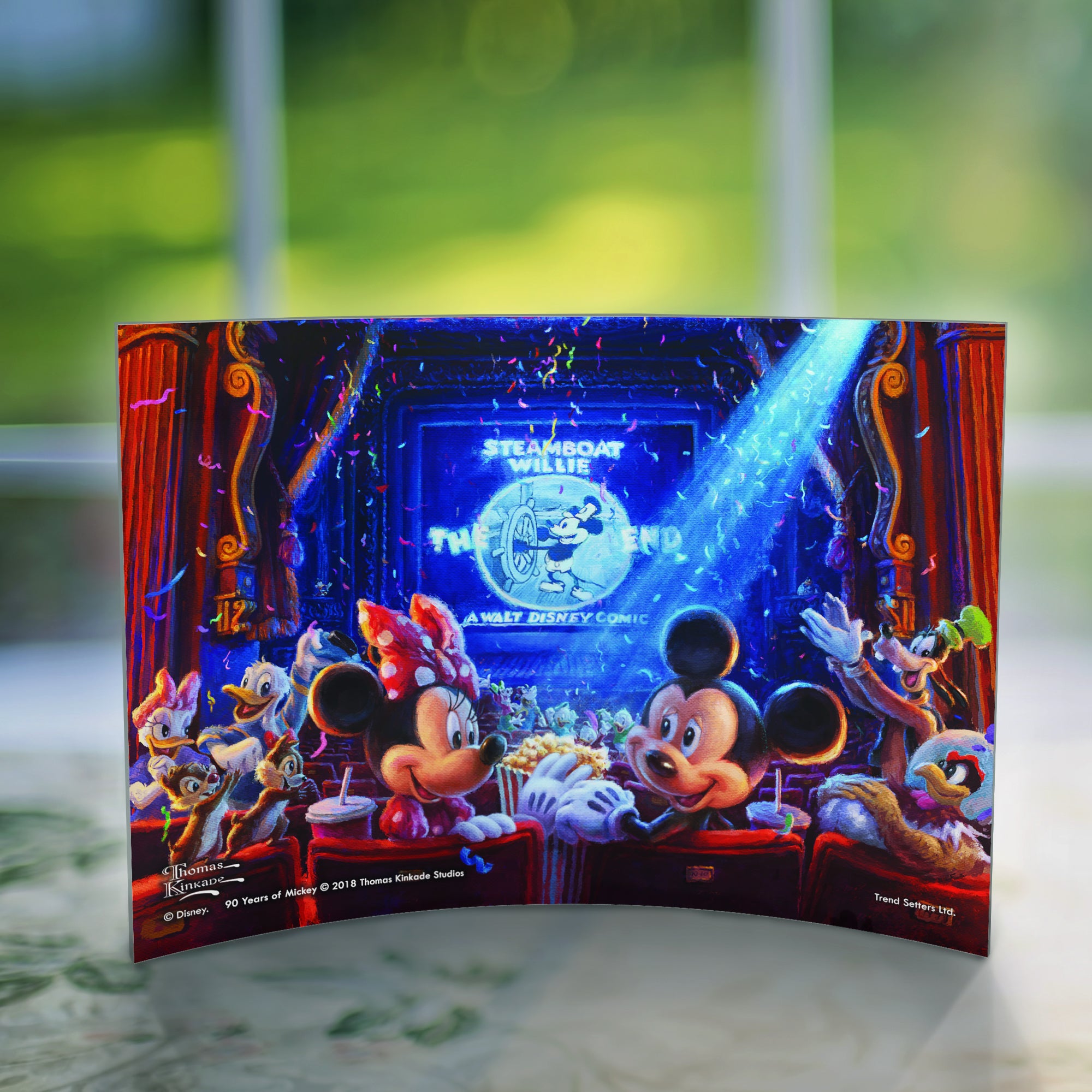 Disney (90 Years of Mickey Mouse) 10" x 7" Curved Acrylic Print ACP1007CUR333