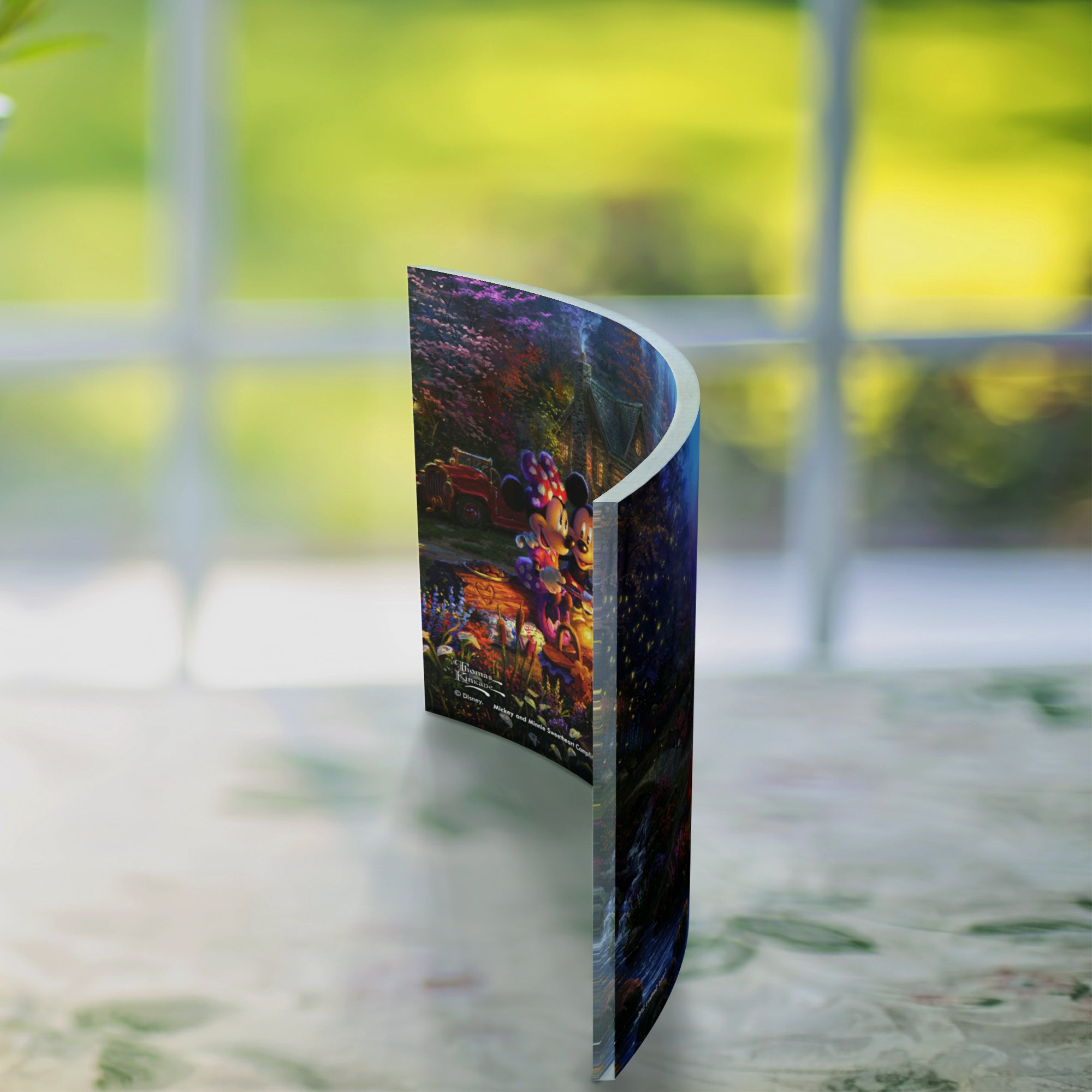 Disney (Mickey and Minnie Sweetheart Campfire) 10" x 7" Curved Acrylic Print ACP1007CUR334