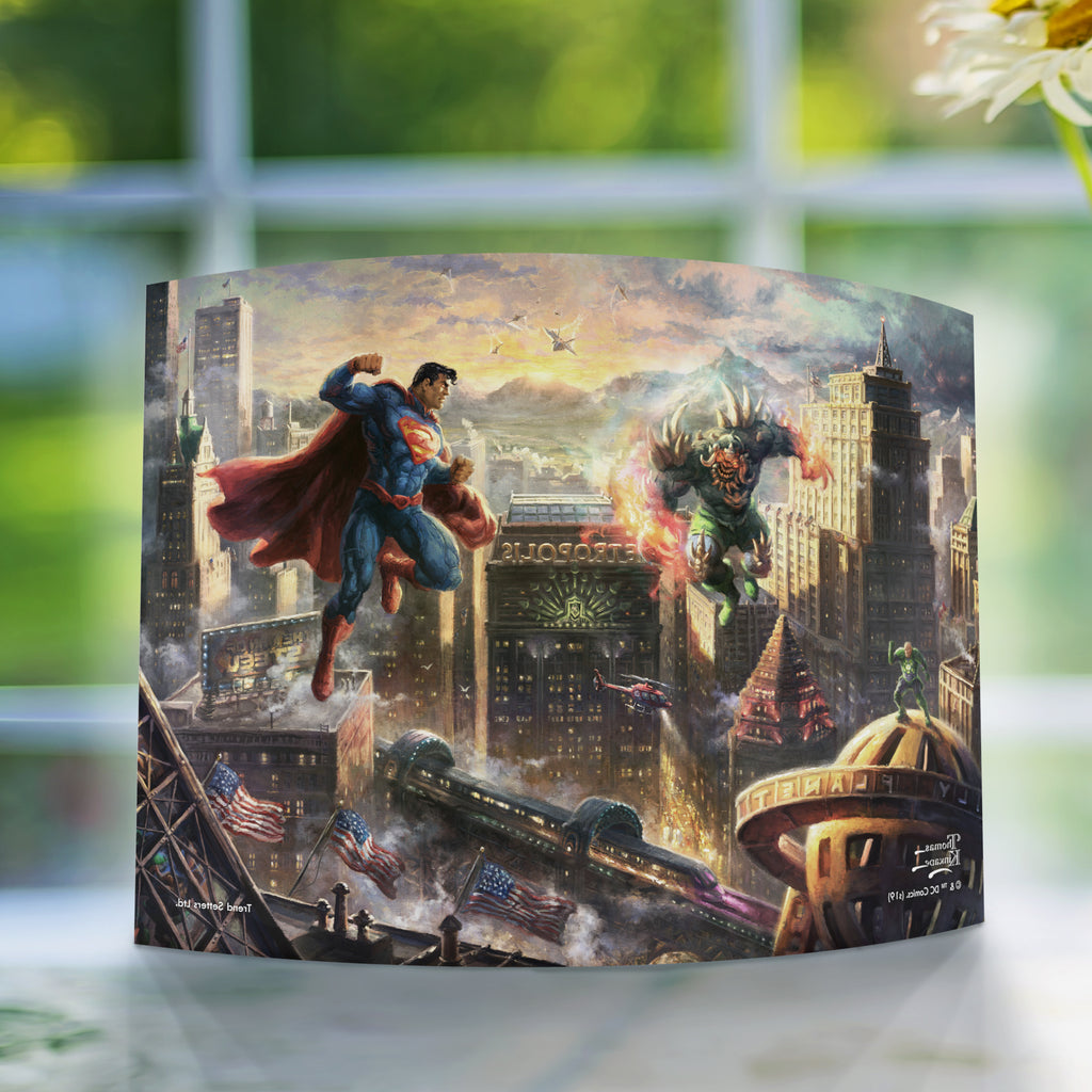 DC Comics (Superman  Man of Steel) 10 x 7 Curved Acrylic Print  Thomas Kinkade Studios Art ACP1007CUR368