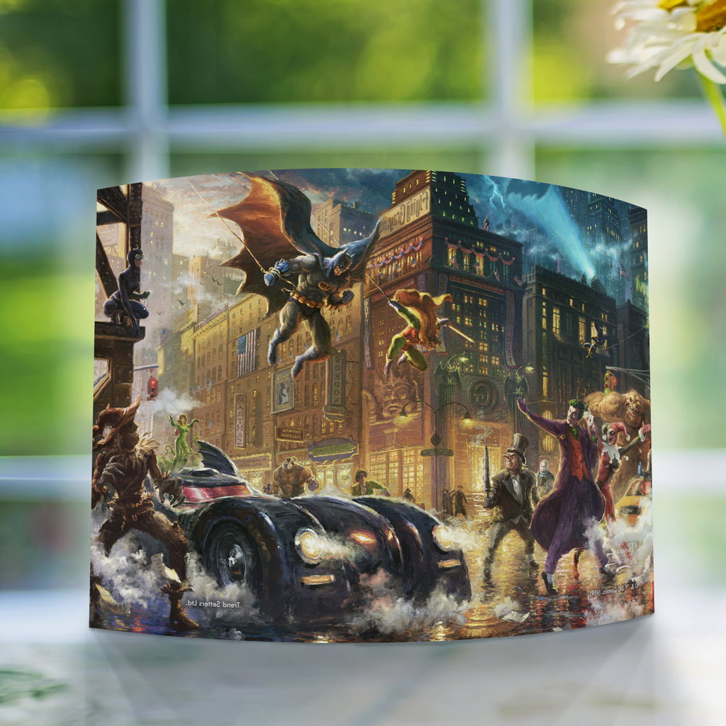 DC Comics (The Dark Knight Saves Gotham City) 10 x 7 Curved Acrylic Print  Thomas Kinkade Studios Art ACP1007CUR369