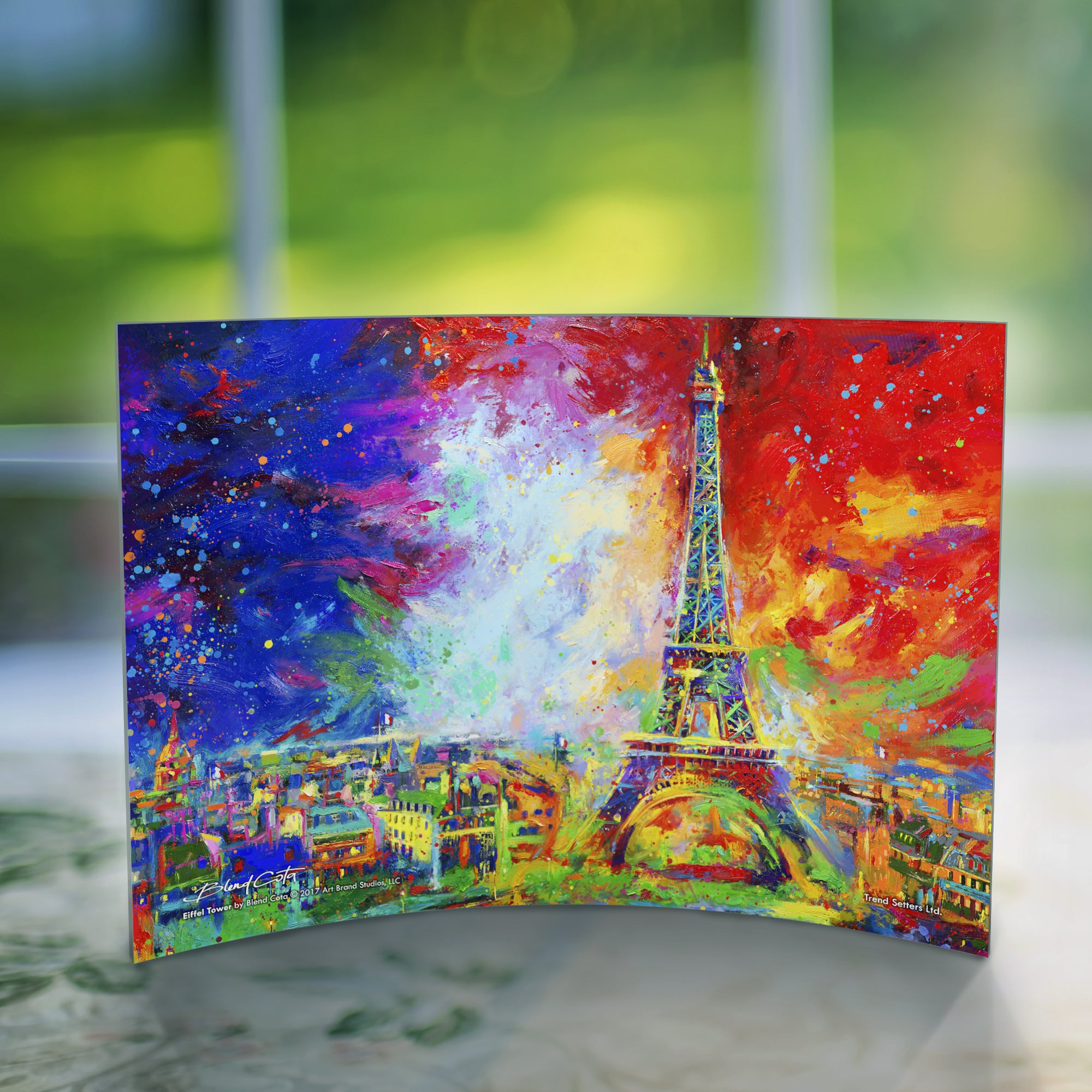 Blend Cota (Eiffel Tower) 10" x 7" Curved Acrylic Print ACP1007CUR384