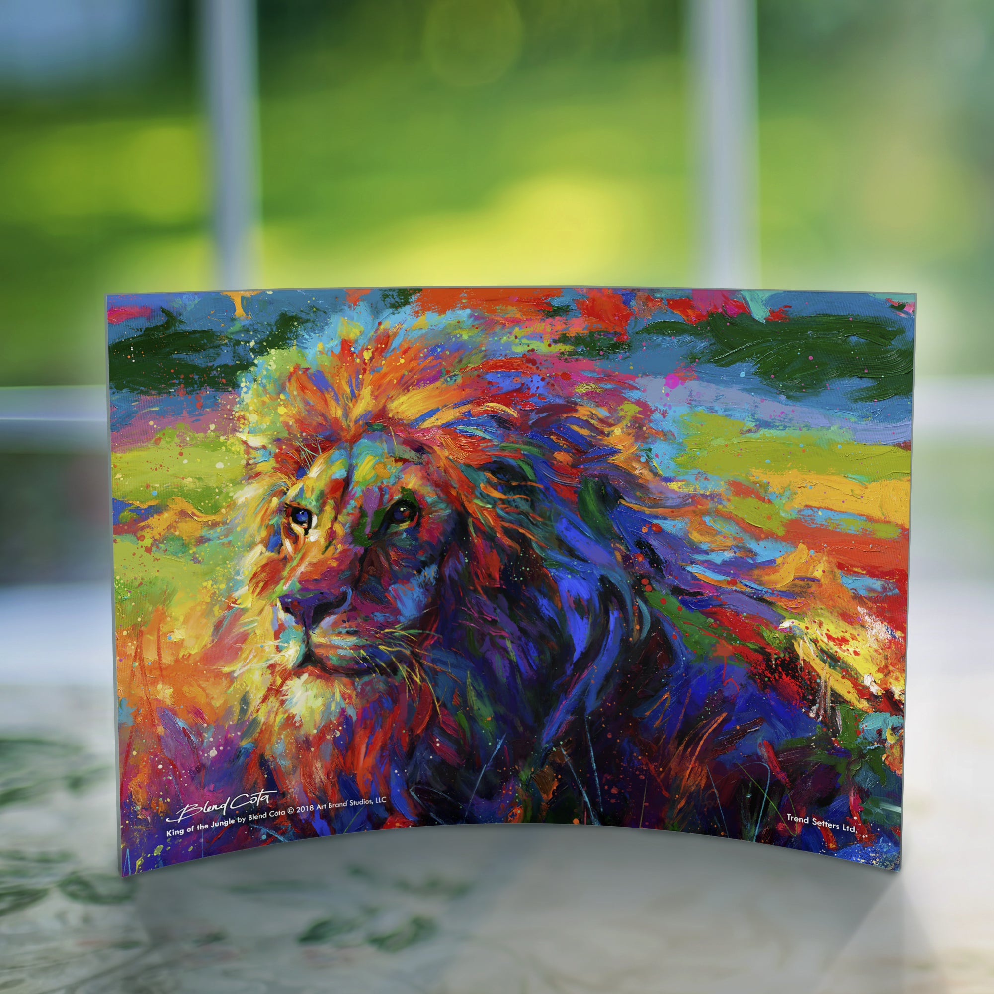 Blend Cota (King of the Jungle) 10" x 7" Curved Acrylic Print ACP1007CUR385