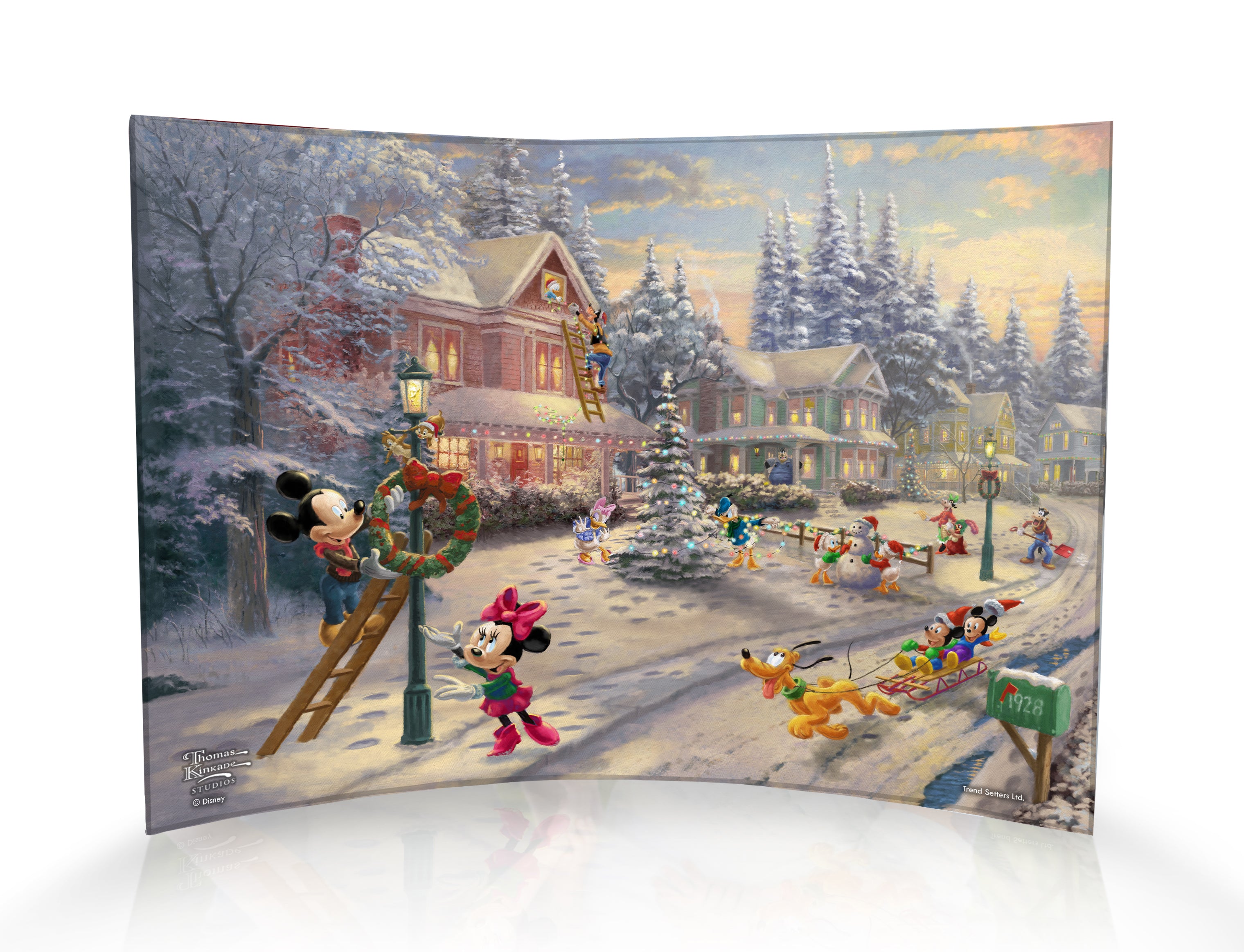 Disney (Mickeys Victorian Christmas) 10" x 7" Curved Acrylic Print ACP1007CUR498