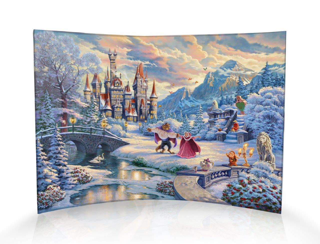 Disney (Beauty and the Beasts Winter Enchantment) 10" x 7" Curved Acrylic Print ACP1007CUR565
