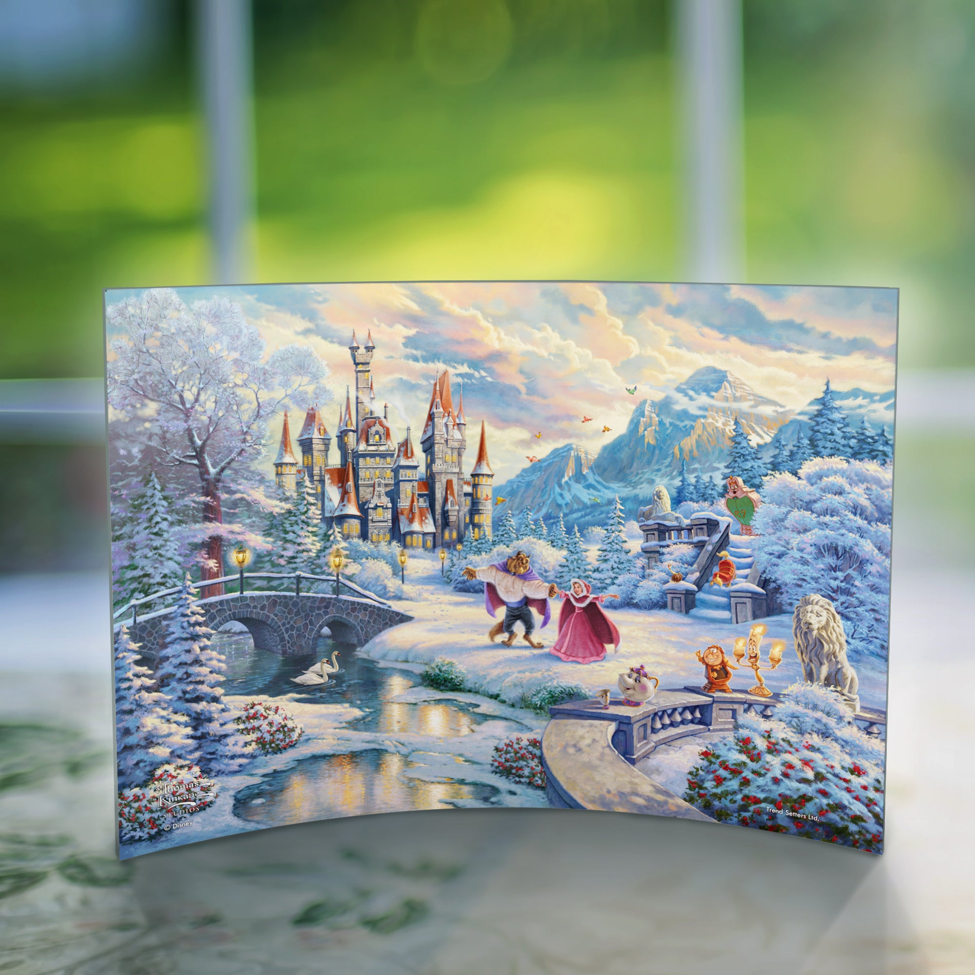 Disney (Beauty and the Beasts Winter Enchantment) 10" x 7" Curved Acrylic Print ACP1007CUR565