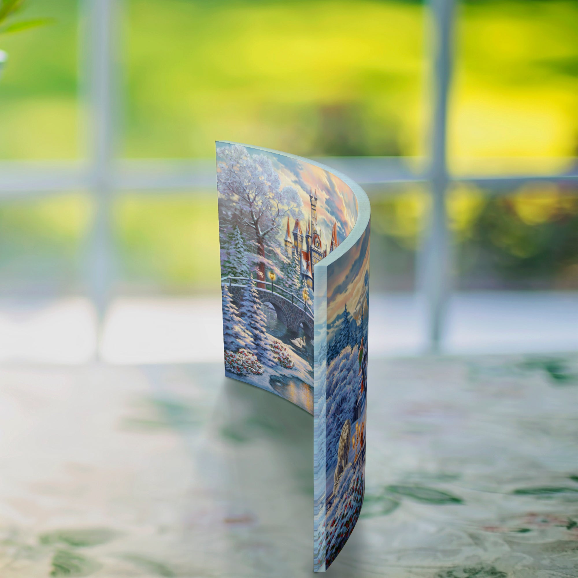 Disney (Beauty and the Beasts Winter Enchantment) 10" x 7" Curved Acrylic Print ACP1007CUR565