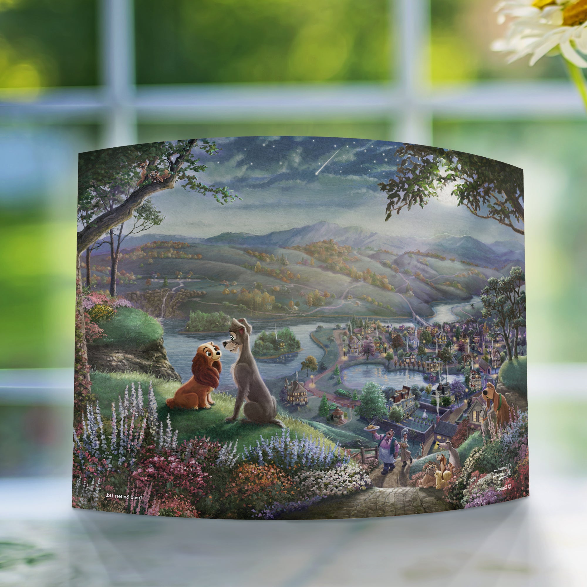 Disney (Lady and the Tramp Falling in Love) 10" x 7" Curved Acrylic Print ACP1007CUR582