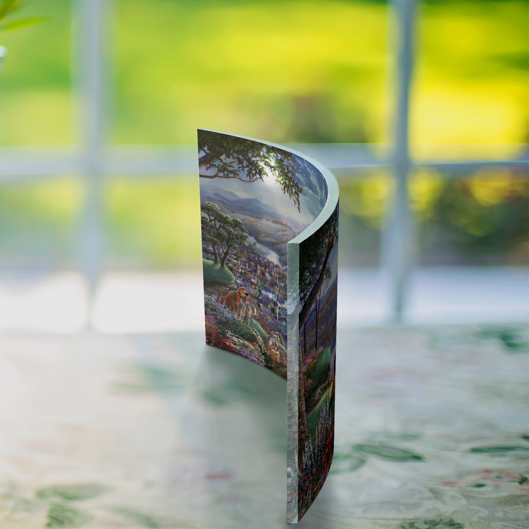 Disney (Lady and the Tramp Falling in Love) 10" x 7" Curved Acrylic Print ACP1007CUR582