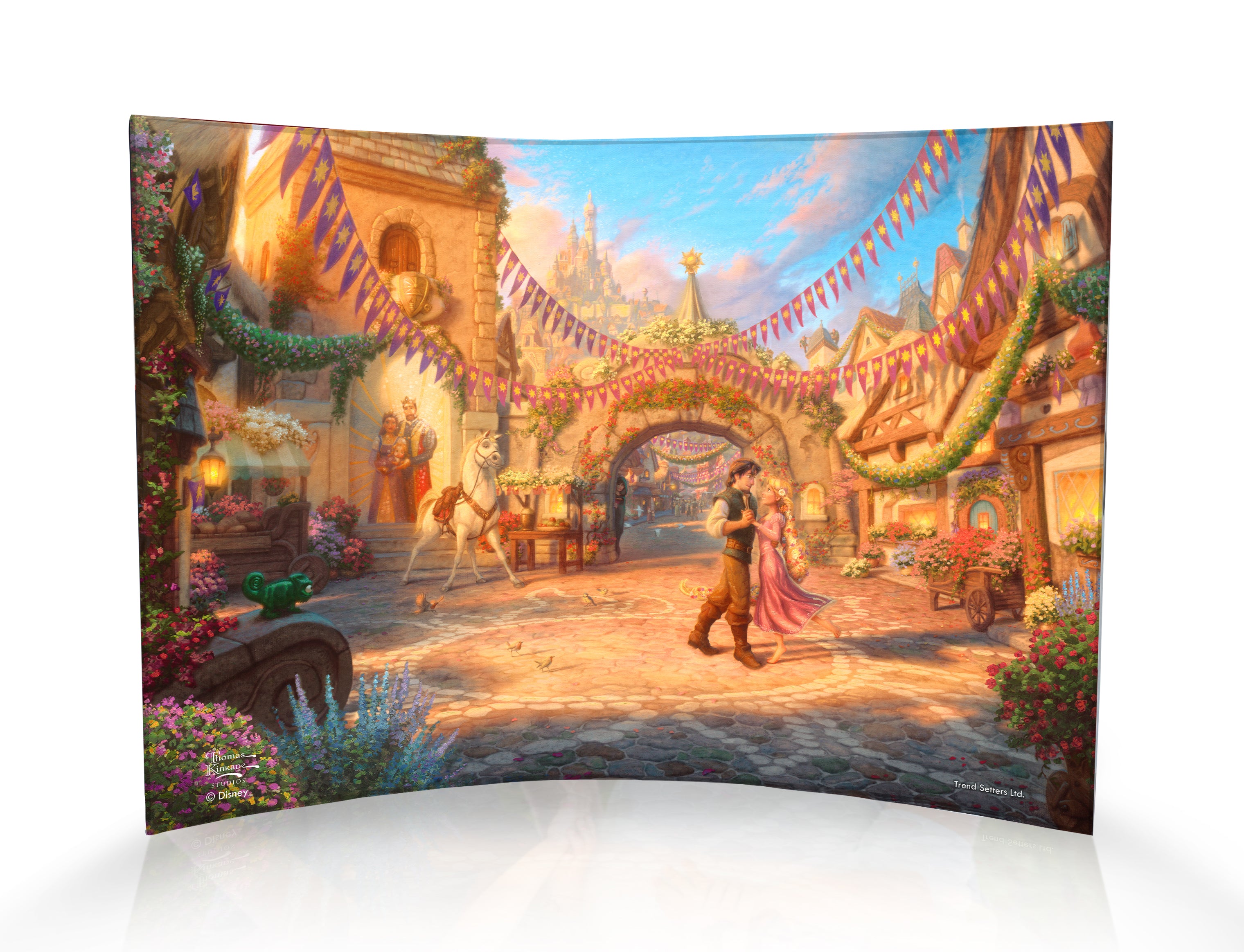 Disney (Rapunzel Dancing in the Sunlit Courtyard) 10" x 7" Curved Acrylic Print ACP1007CUR588