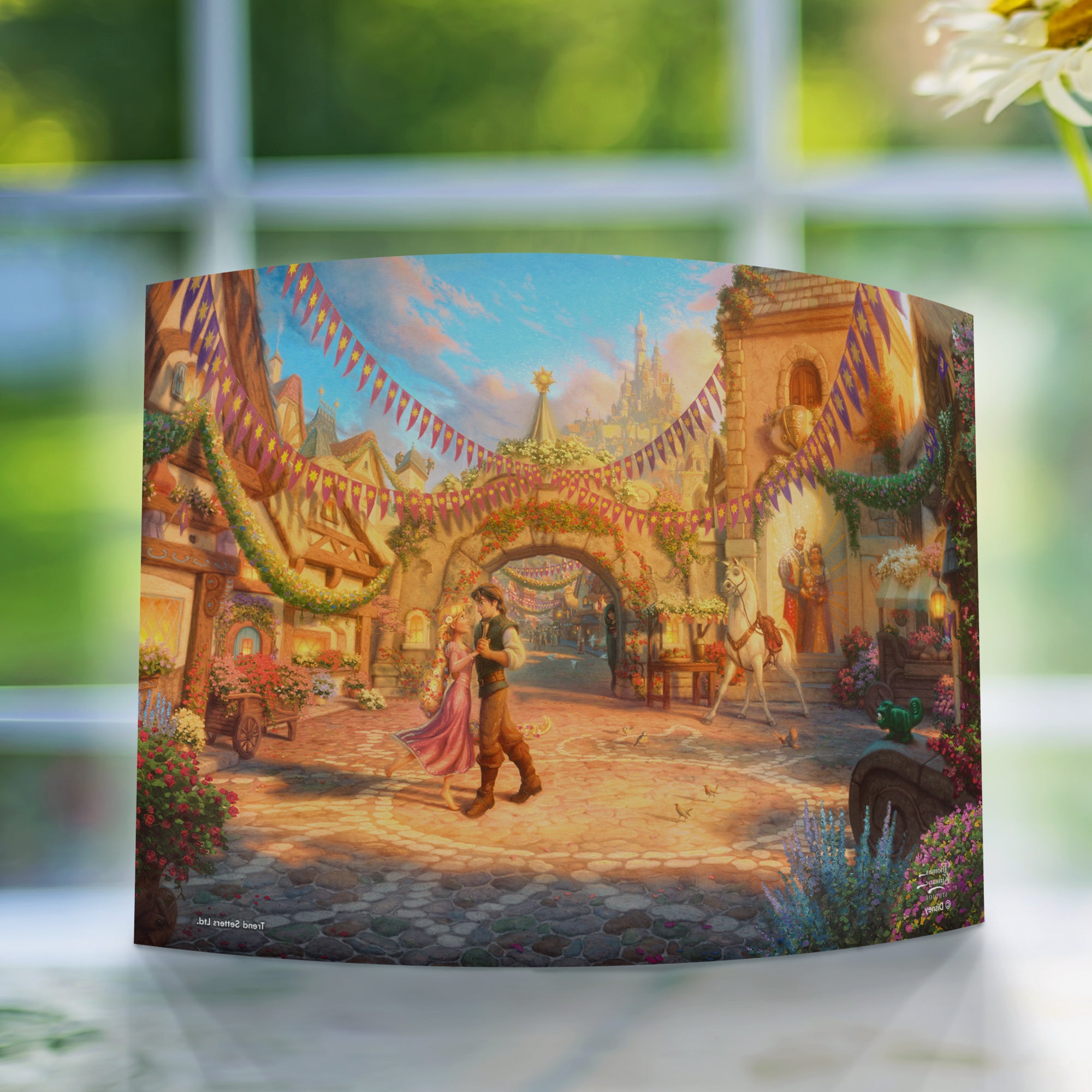 Disney (Rapunzel Dancing in the Sunlit Courtyard) 10" x 7" Curved Acrylic Print ACP1007CUR588