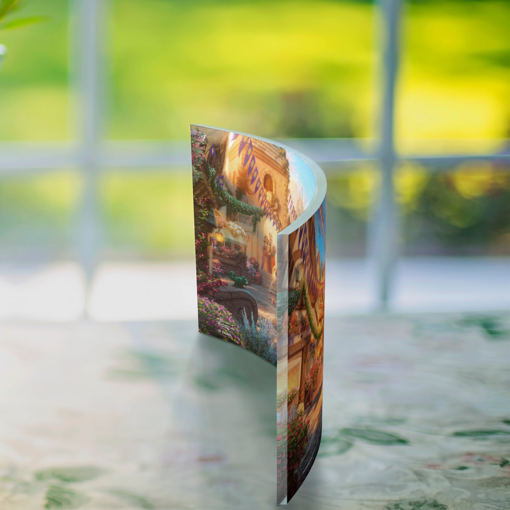 Disney (Rapunzel Dancing in the Sunlit Courtyard) 10" x 7" Curved Acrylic Print ACP1007CUR588