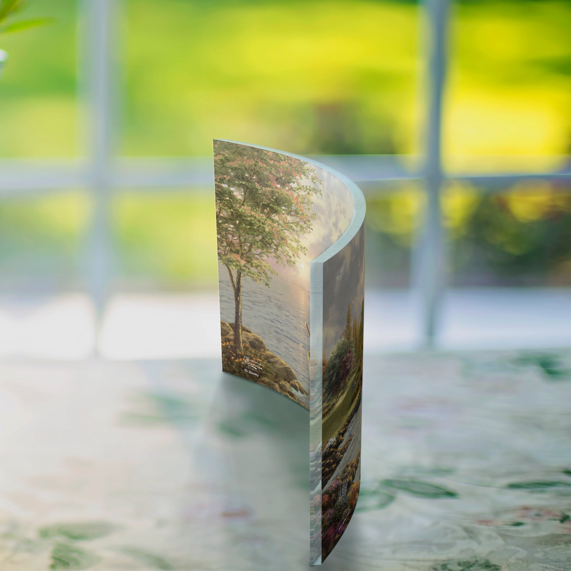 Disney (Mickey and Minnie Mouse - Lighthouse Cove) 10" x 7" Curved Acrylic Print ACP1007CUR596