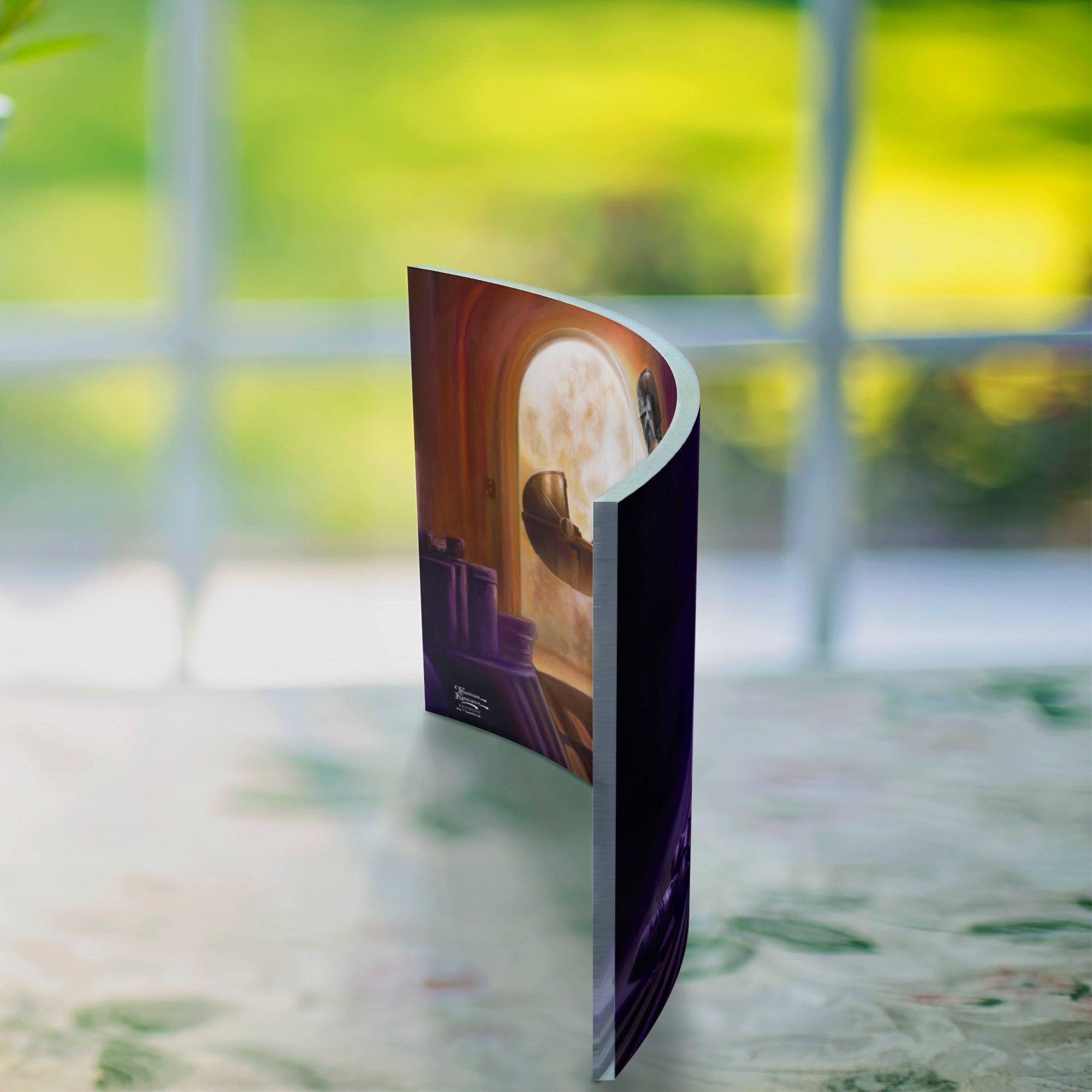 Star Wars (The Mandalorian - Turning Point By Monte Moore) 10" x 7" Curved Acrylic Print ACP1007CUR621