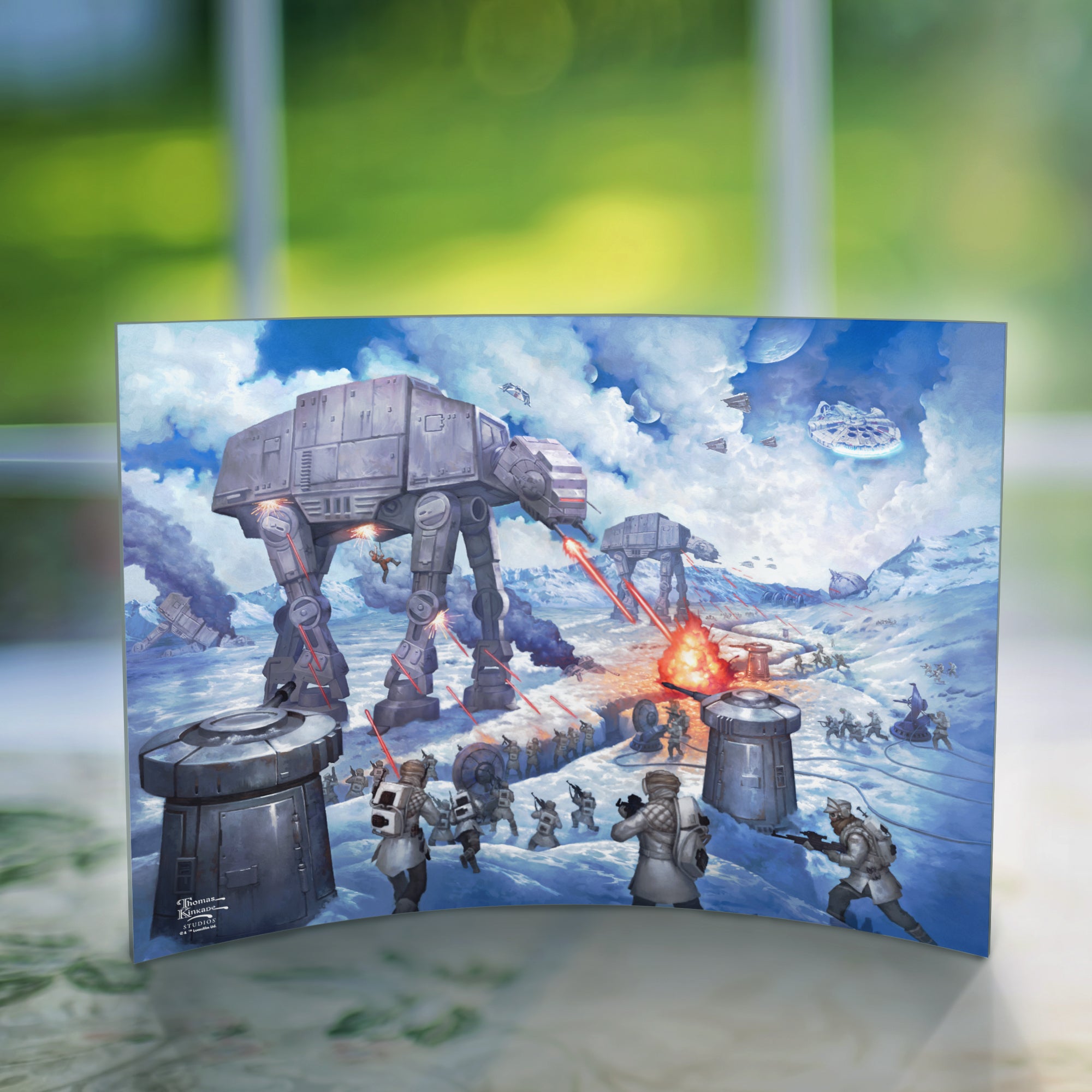 Star Wars (The Battle of Hoth) 10" x 7" Curved Acrylic Print ACP1007CUR623