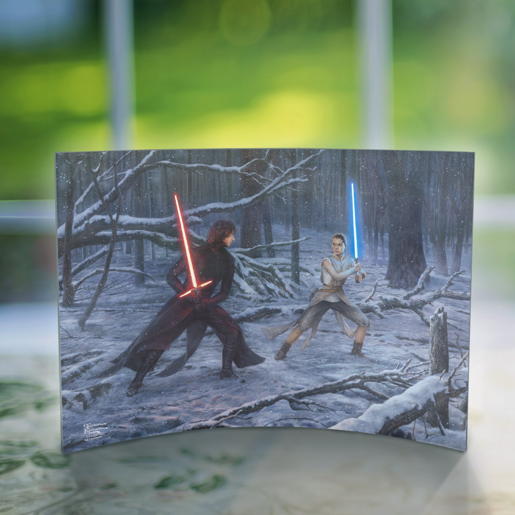 Star Wars (The Duel Rey vs. Ren) 10" x 7" Curved Acrylic Print ACP1007CUR625