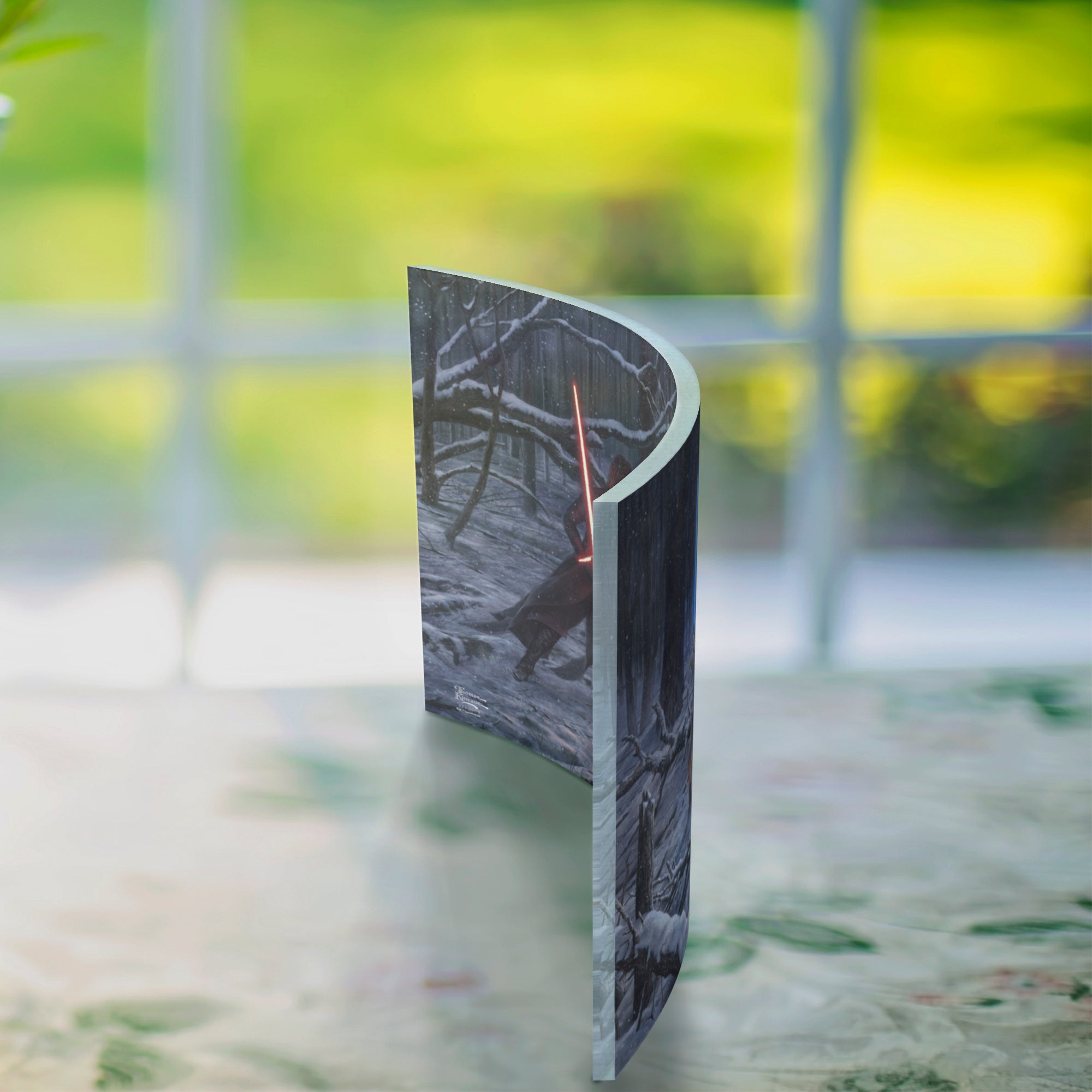 Star Wars (The Duel Rey vs. Ren) 10" x 7" Curved Acrylic Print ACP1007CUR625