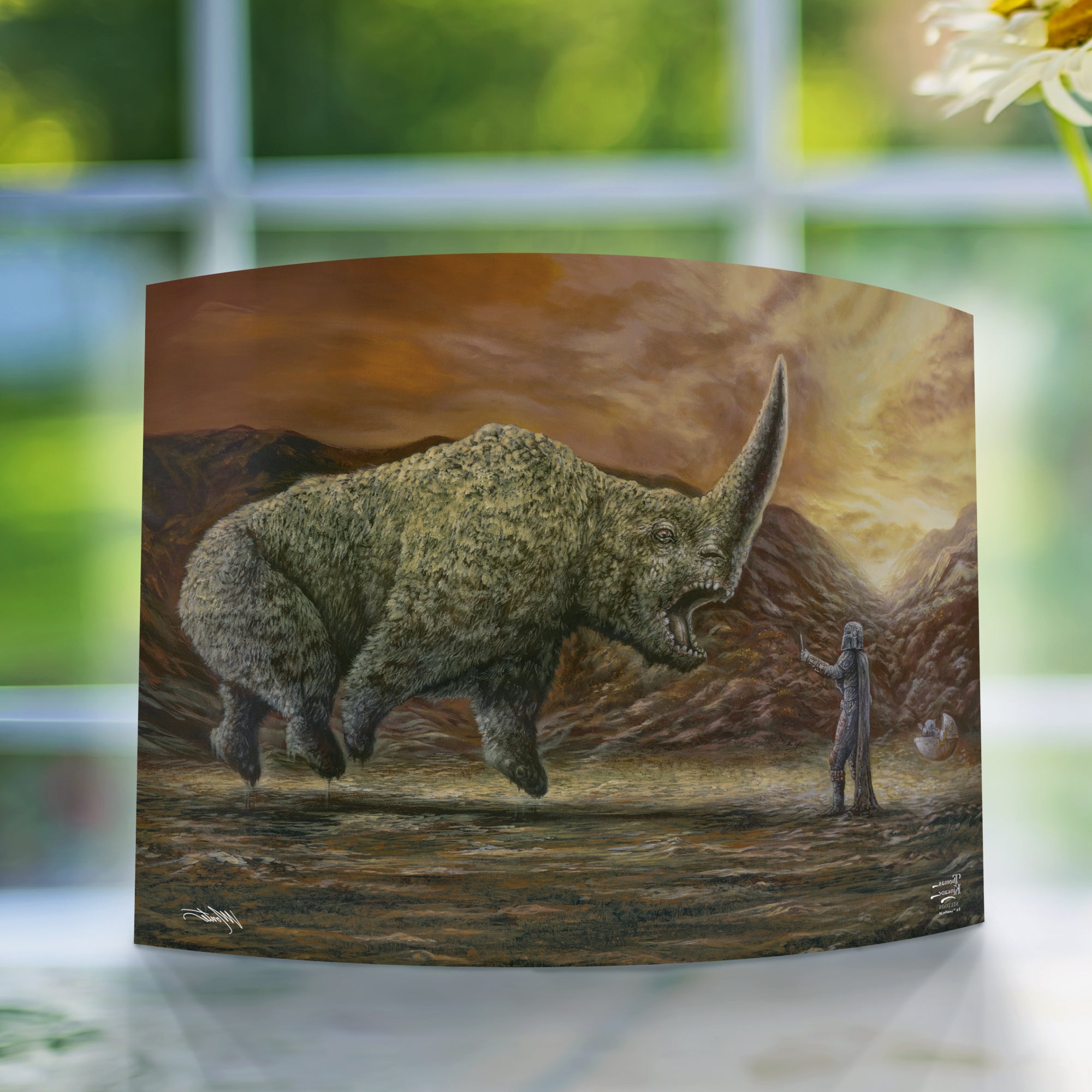 Star Wars (The Mandalorian - The Mudhorn) 10" x 7" Curved Acrylic Print ACP1007CUR635