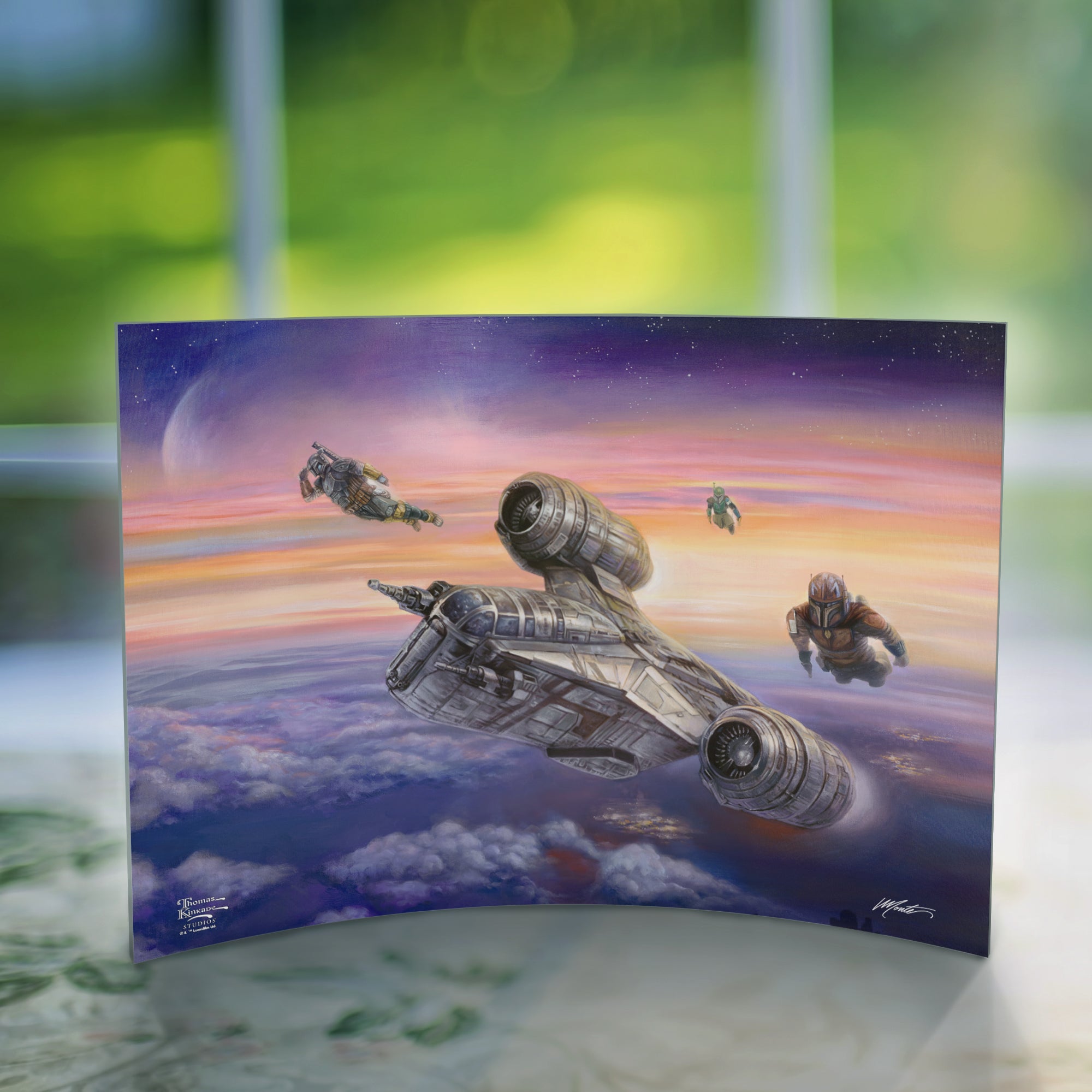 Star Wars (The Mandalorian - The Escort) 10" x 7" Curved Acrylic Print ACP1007CUR636