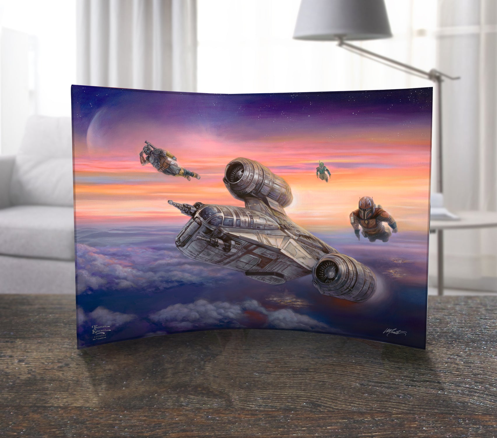 Star Wars (The Mandalorian - The Escort) 10" x 7" Curved Acrylic Print ACP1007CUR636