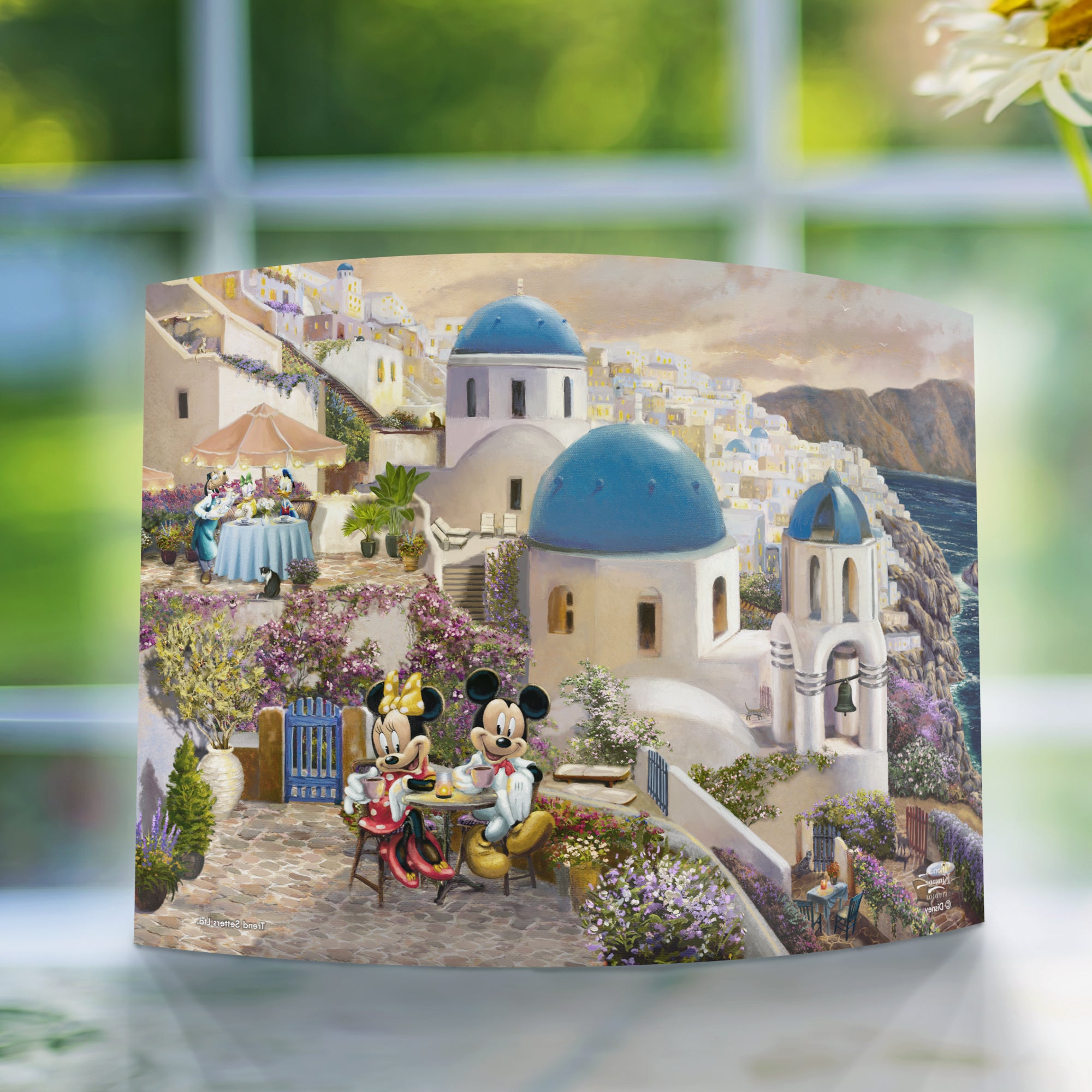 Disney (Mickey and Minnie in Greece) 10" x 7" Curved Acrylic Print ACP1007CUR649