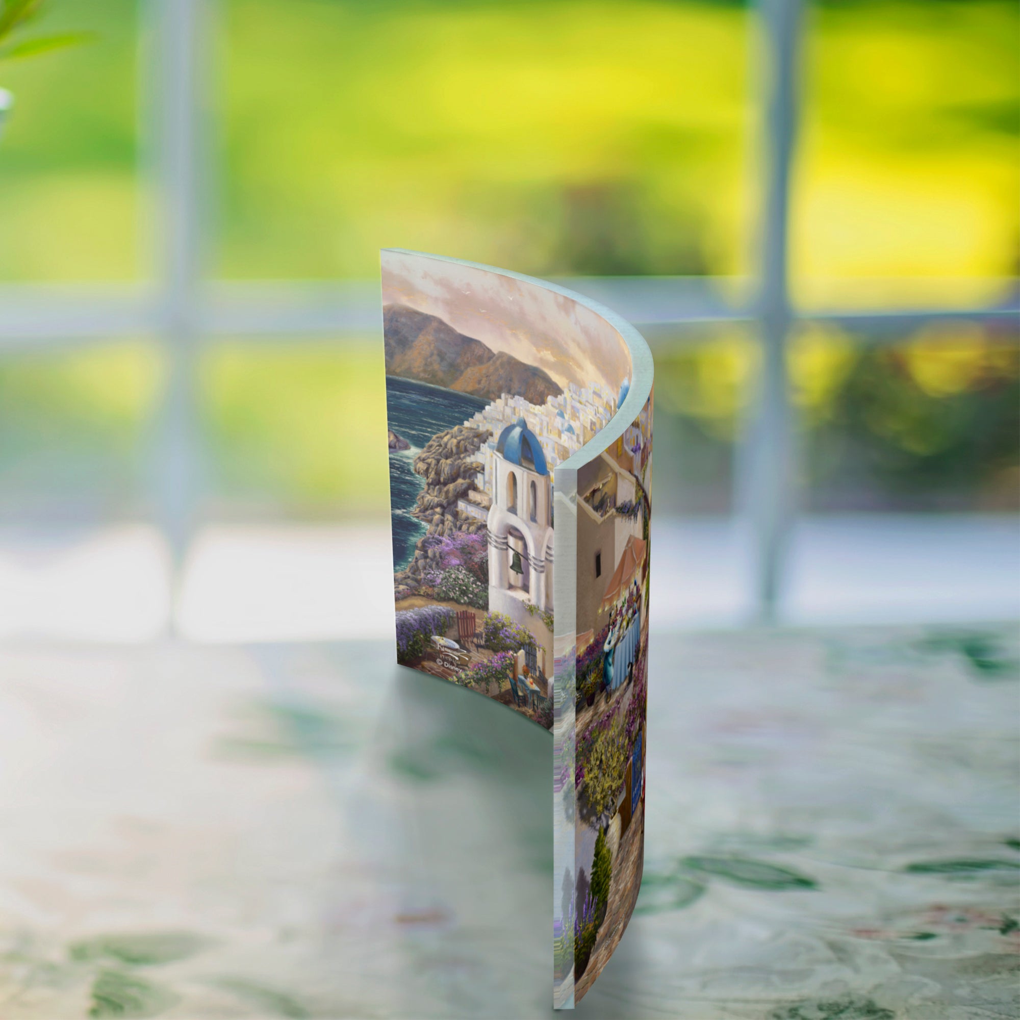 Disney (Mickey and Minnie in Greece) 10" x 7" Curved Acrylic Print ACP1007CUR649