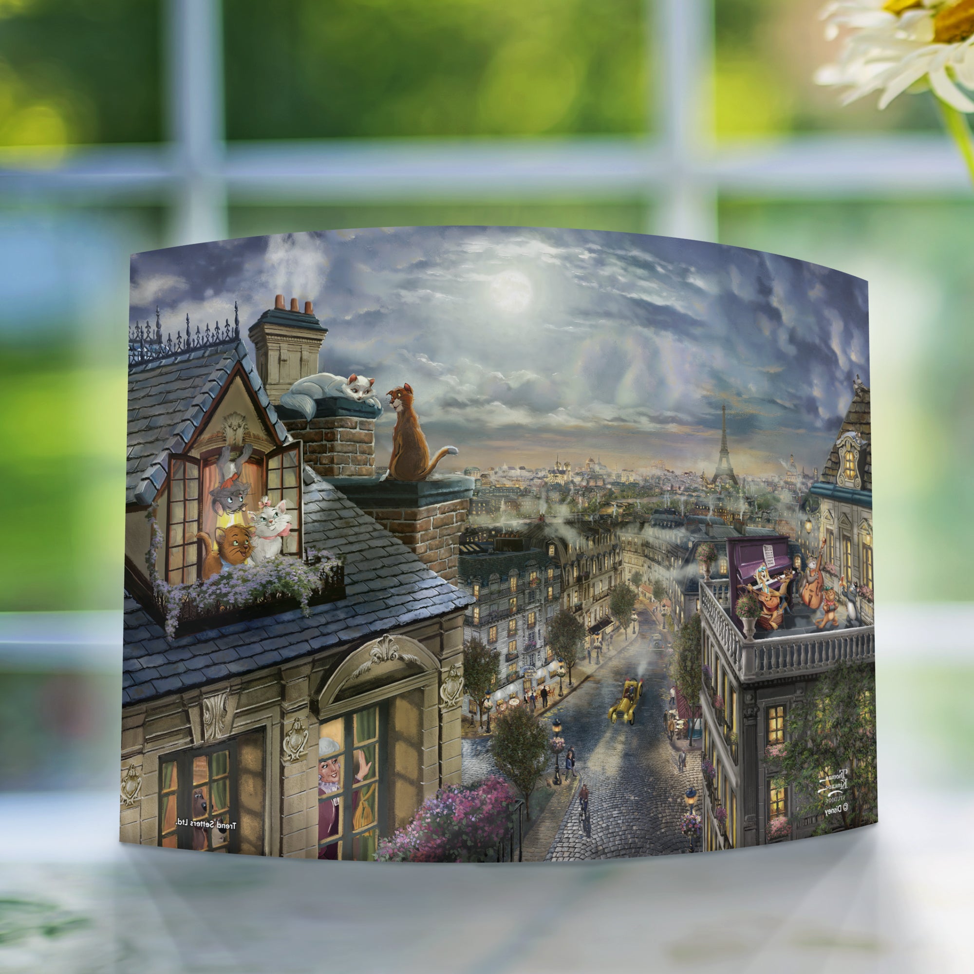 Disney (The Aristocats - Love Under the Moon) 10" x 7" Curved Acrylic Print ACP1007CUR653