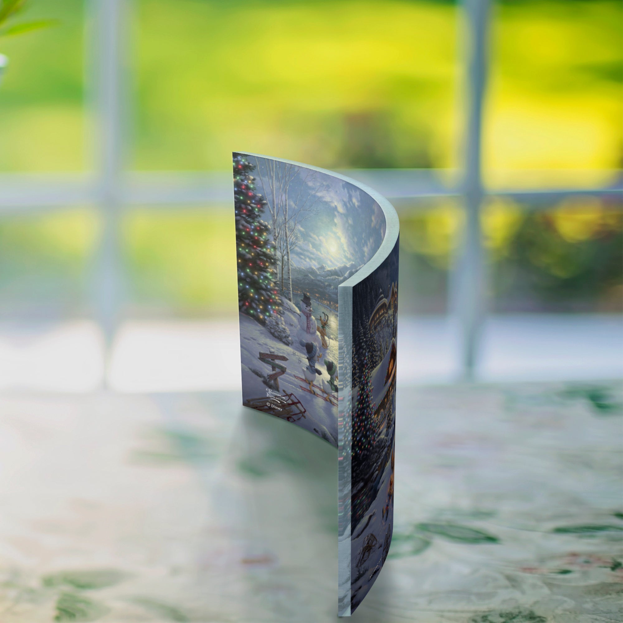 Disney (Mickey and Minnie Christmas Lodge) 10" x 7" Curved Acrylic Print ACP1007CUR664