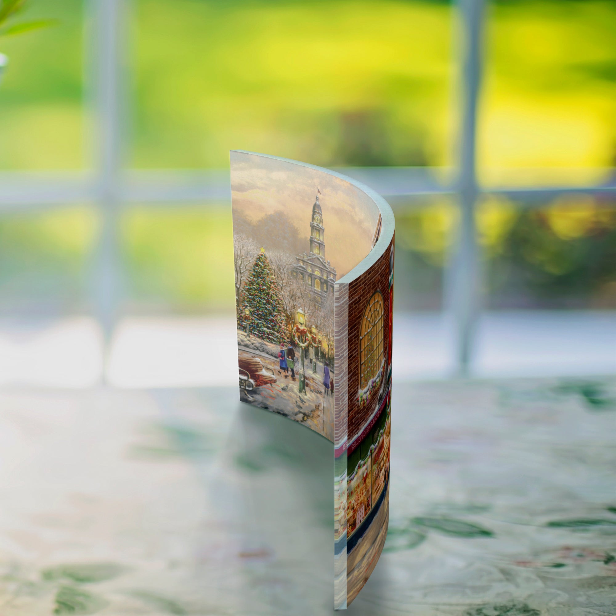 Thomas Kinkade Studios (Lionel Train - A Christmas Wish) 10" x 7" Curved Acrylic Print ACP1007CUR685