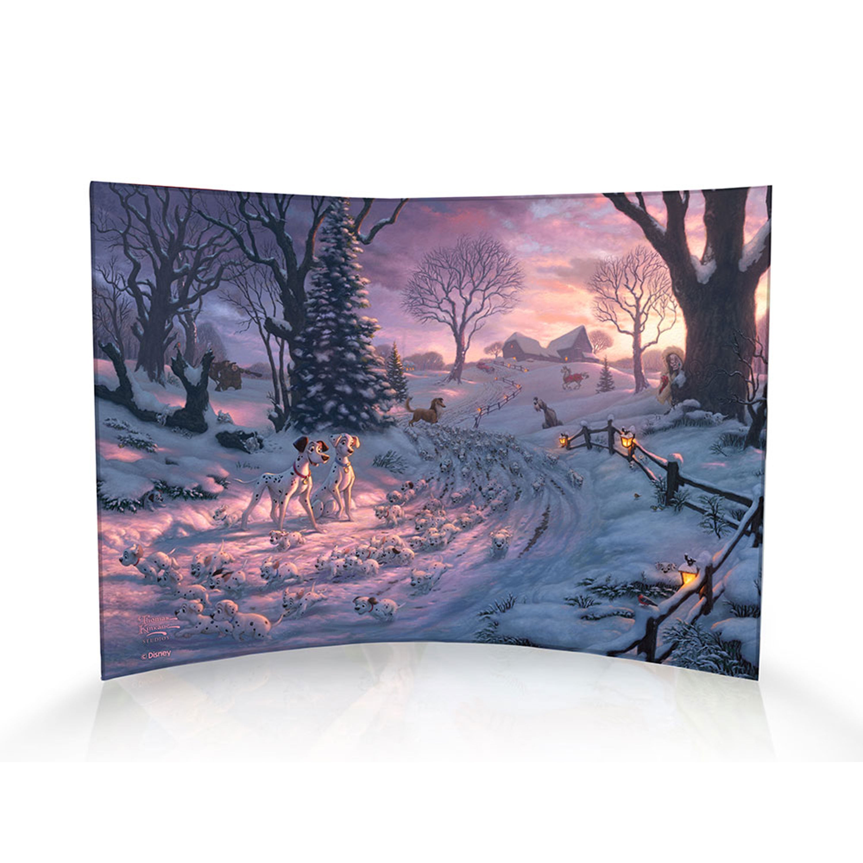 Disney (101 Dalmatians on the Run) 10" x 7" Curved Acrylic Print ACP1007CUR690