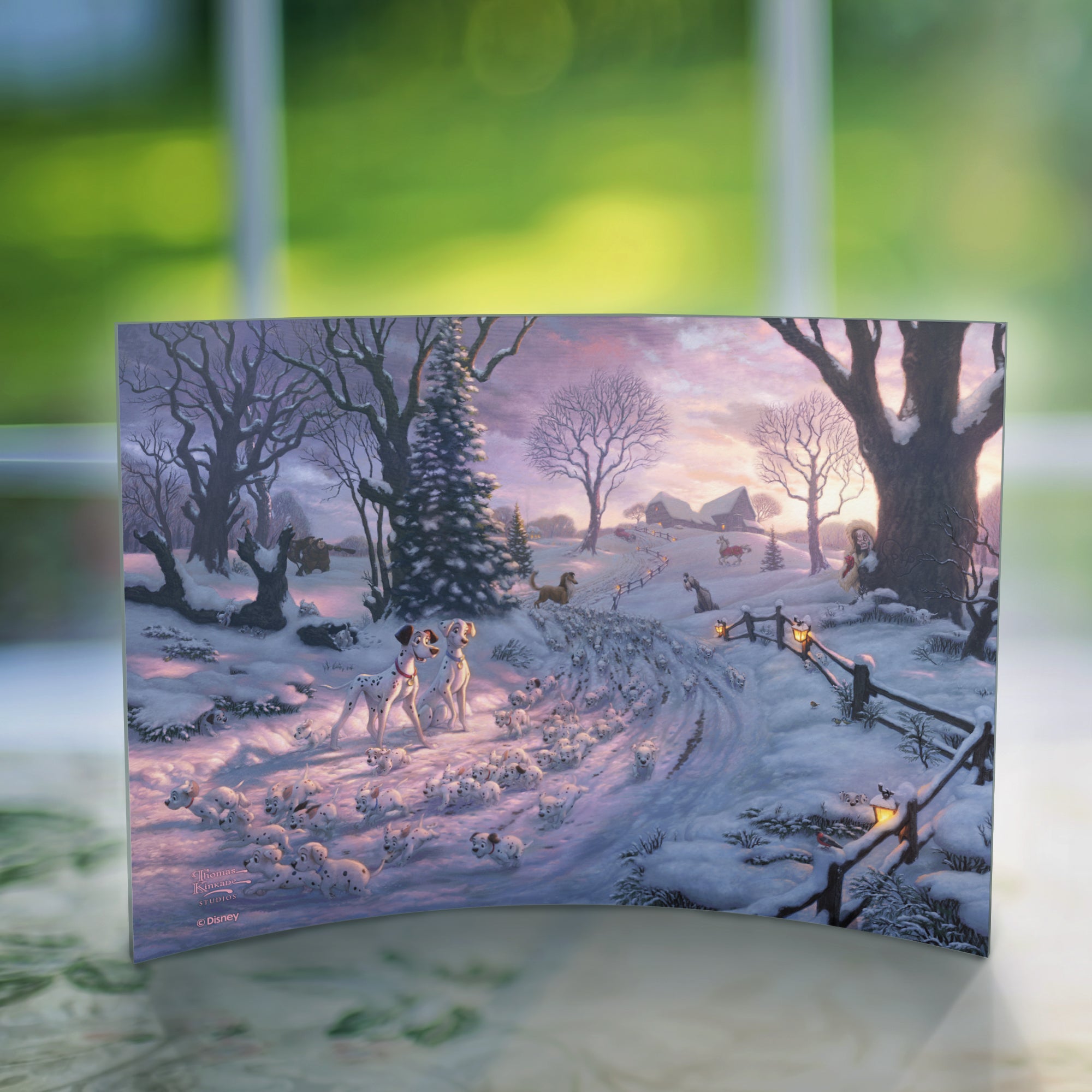 Disney (101 Dalmatians on the Run) 10" x 7" Curved Acrylic Print ACP1007CUR690