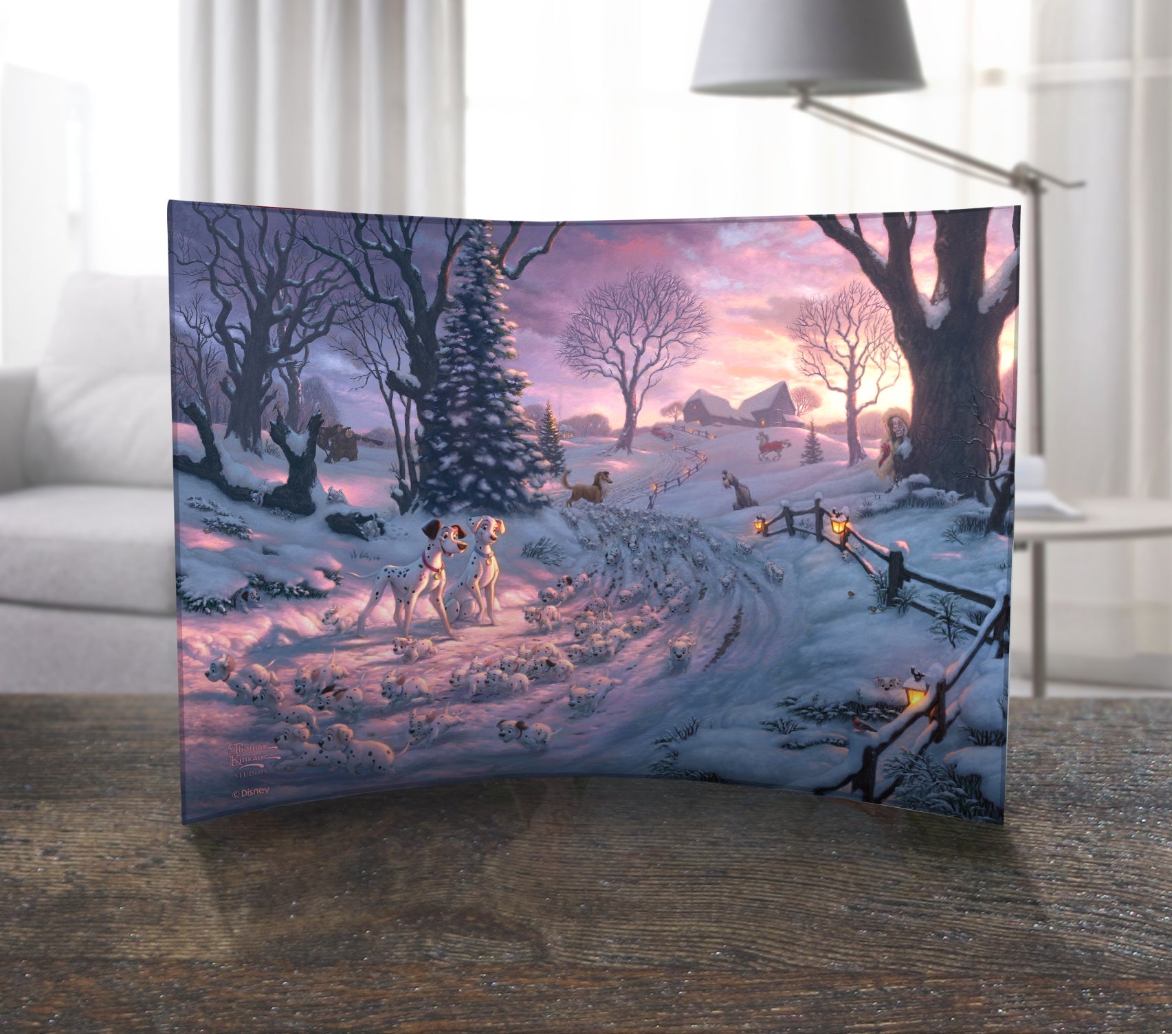 Disney (101 Dalmatians on the Run) 10" x 7" Curved Acrylic Print ACP1007CUR690