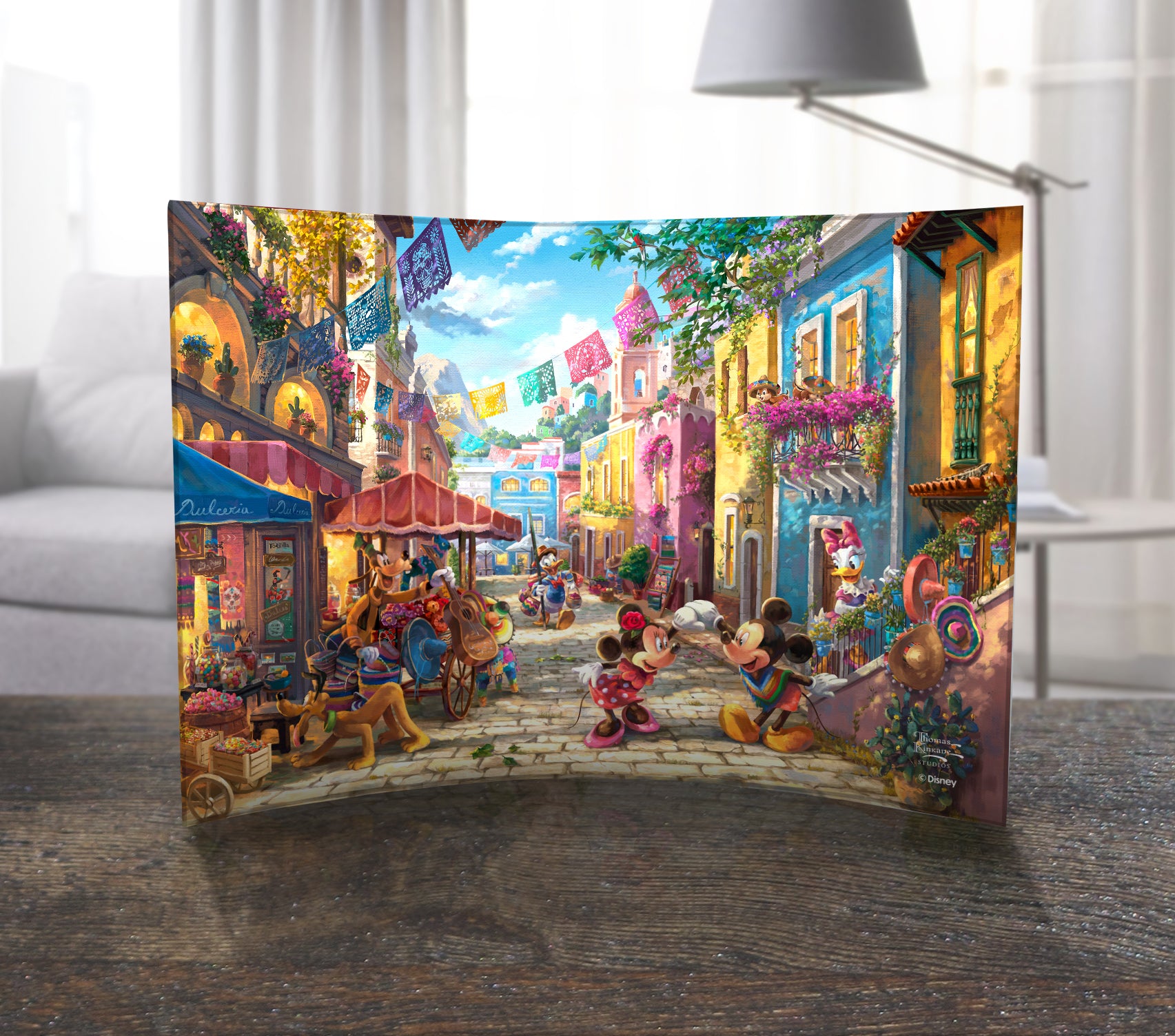 Disney (Mickey and Minnie in Mexico) 10 x 7 Curved Acrylic Print ACP1007CUR691