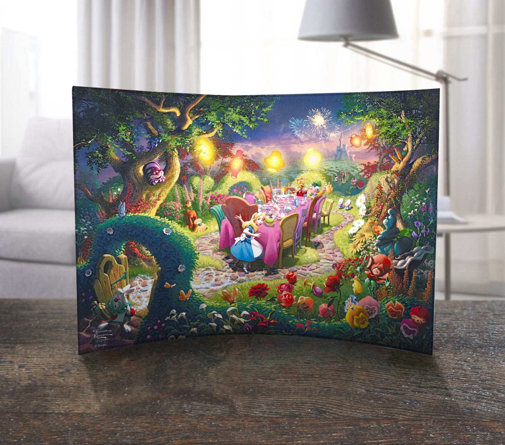 Disney (Mad Hatters Tea Party) 10" x 7" Curved Acrylic Print ACP1007CUR729