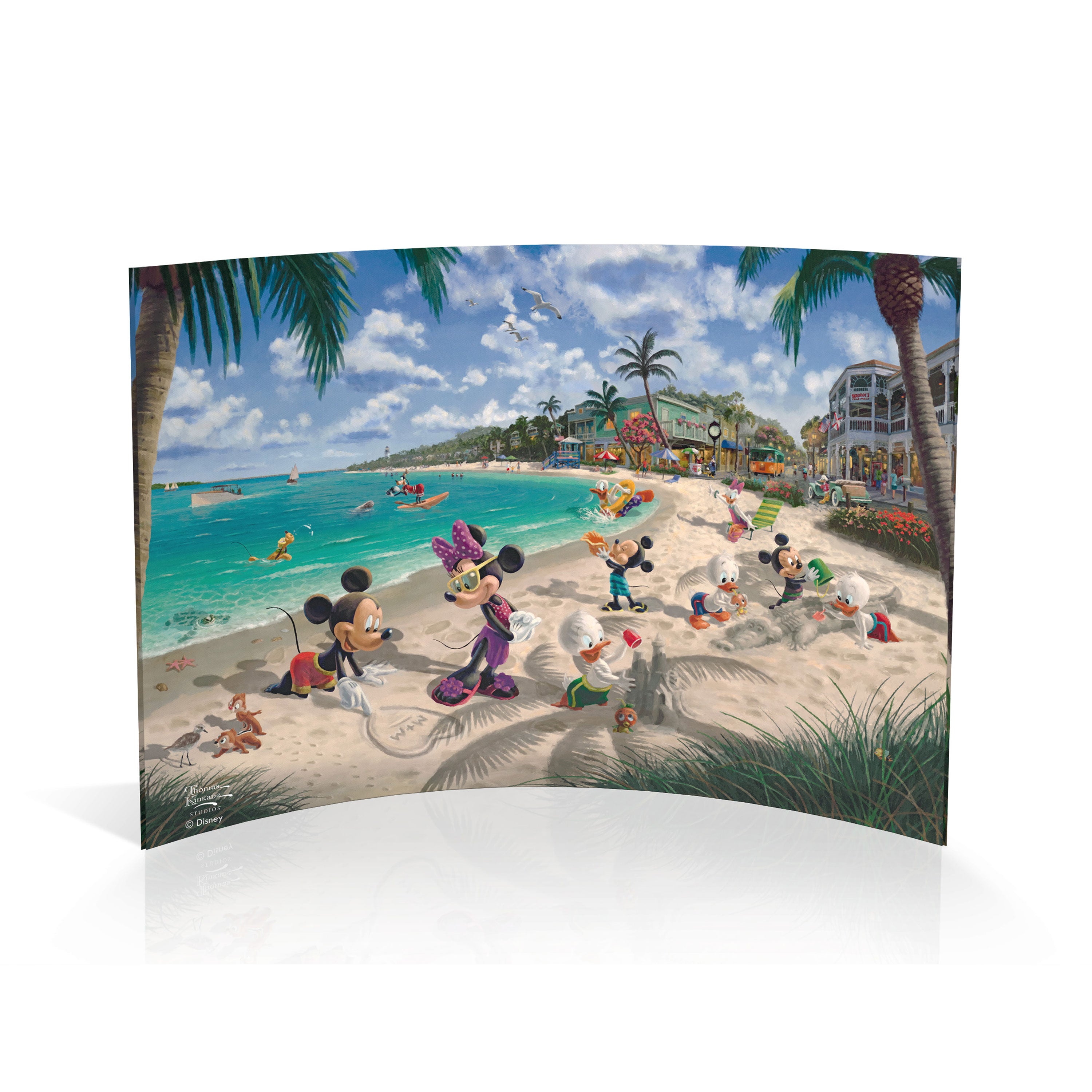 Disney (Mickey and Minnie in Florida) 10" x 7" Curved Acrylic Print ACP1007CUR731