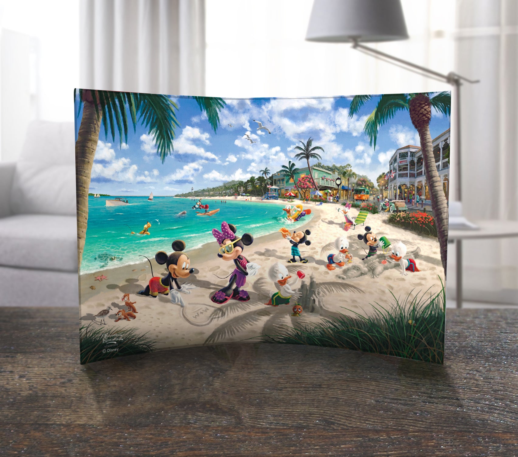 Disney (Mickey and Minnie in Florida) 10" x 7" Curved Acrylic Print ACP1007CUR731