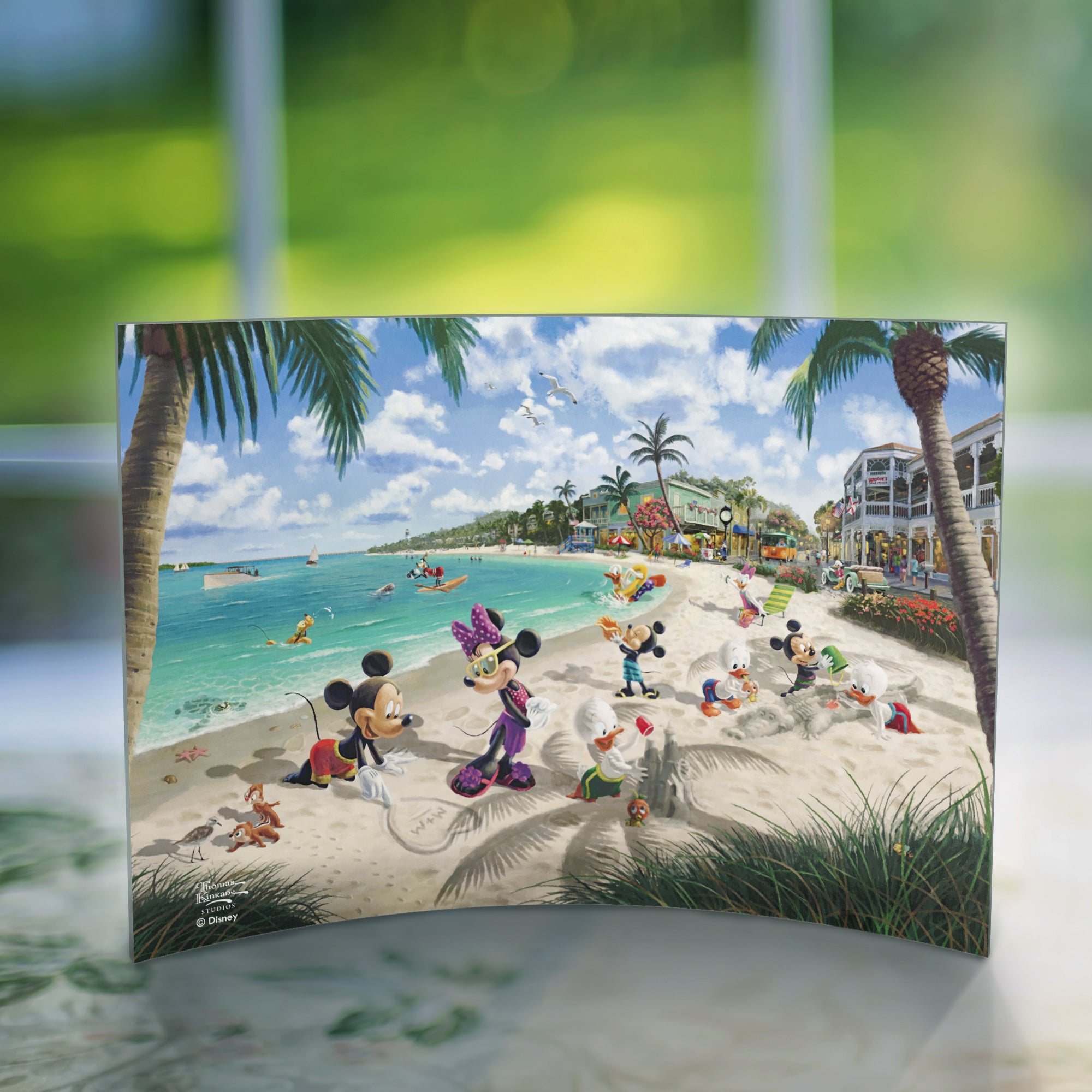 Disney (Mickey and Minnie in Florida) 10" x 7" Curved Acrylic Print ACP1007CUR731