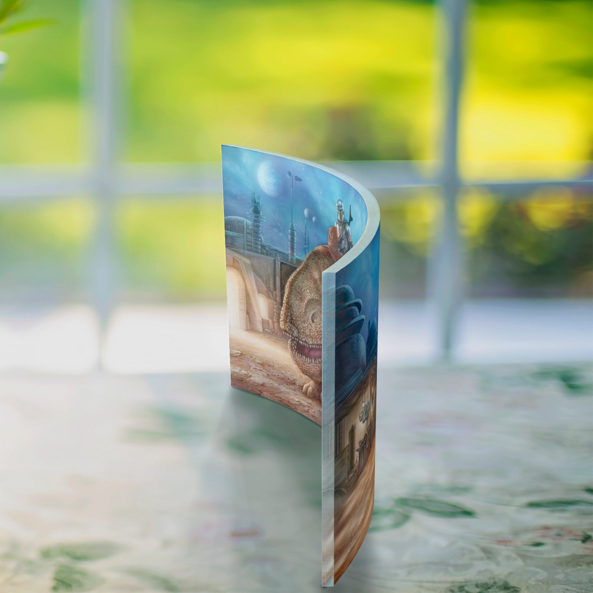 Star Wars (The Mandalorian - The Reckoning) 10" x 7" Curved Acrylic Print ACP1007CUR737